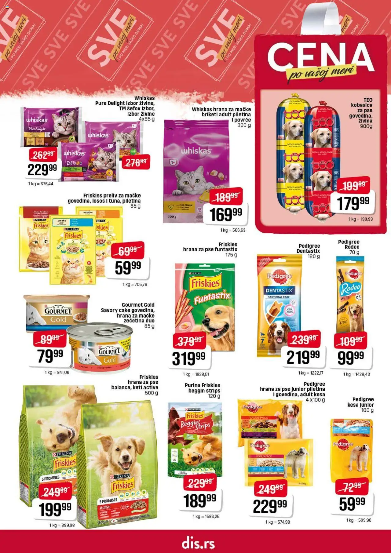 DIS katalog - važi od 14.08.2025 | Strana: 31 | Proizvode: Pedigree, Hrana za mačke, Losos, Piletina