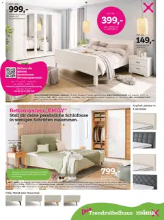 Mömax Prospekt aktuell ab 10.02.2026 gültig | Seite: 7 | Produkte: Telefon, Uhr, Bett