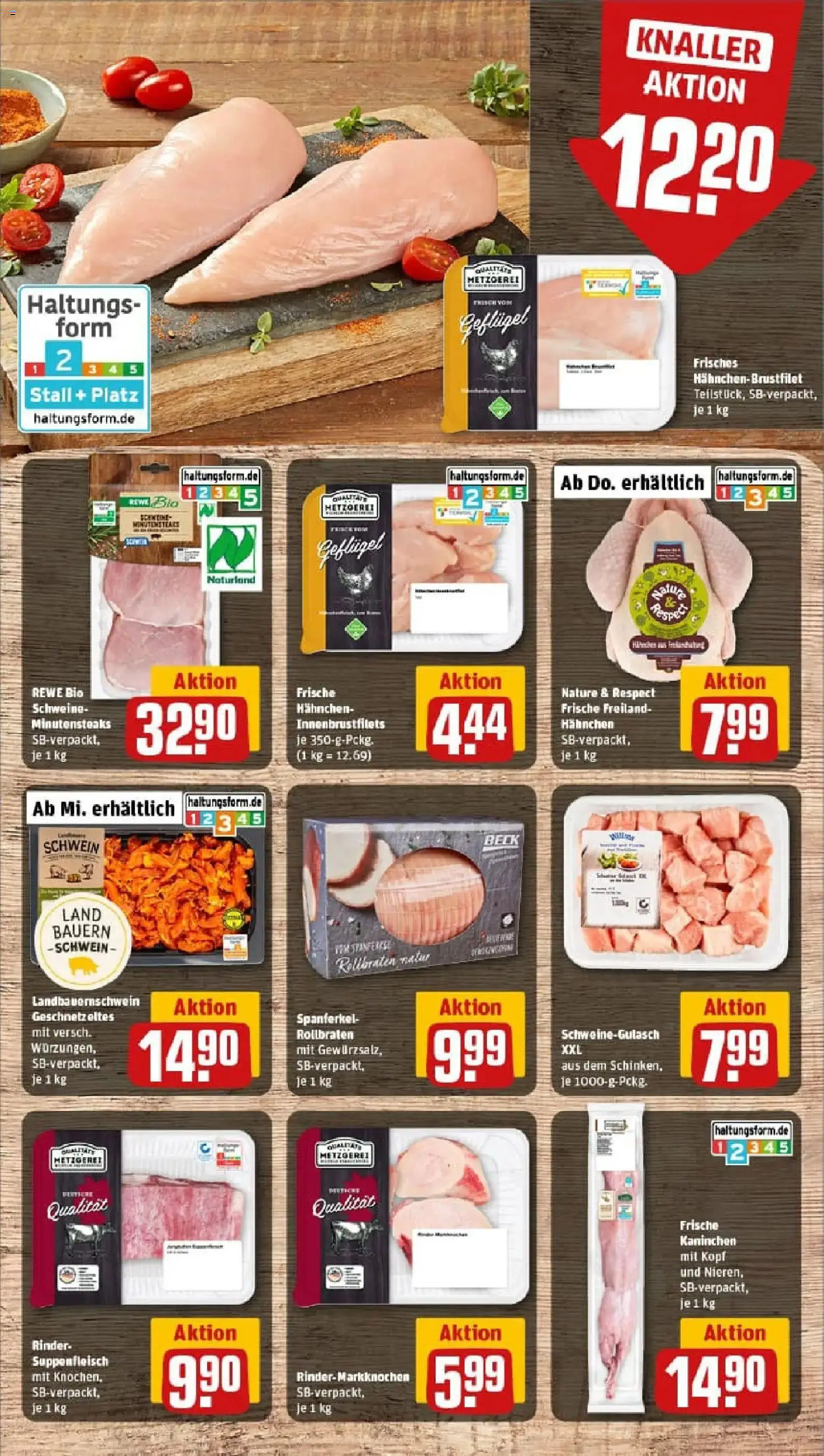 Rewe prospekt Herrenberg-Gültstein	 – gültig ab 26.01.2026 | Seite: 8 | Produkte: Hahnchen, Kaninchen, Suppenfleisch, Steak