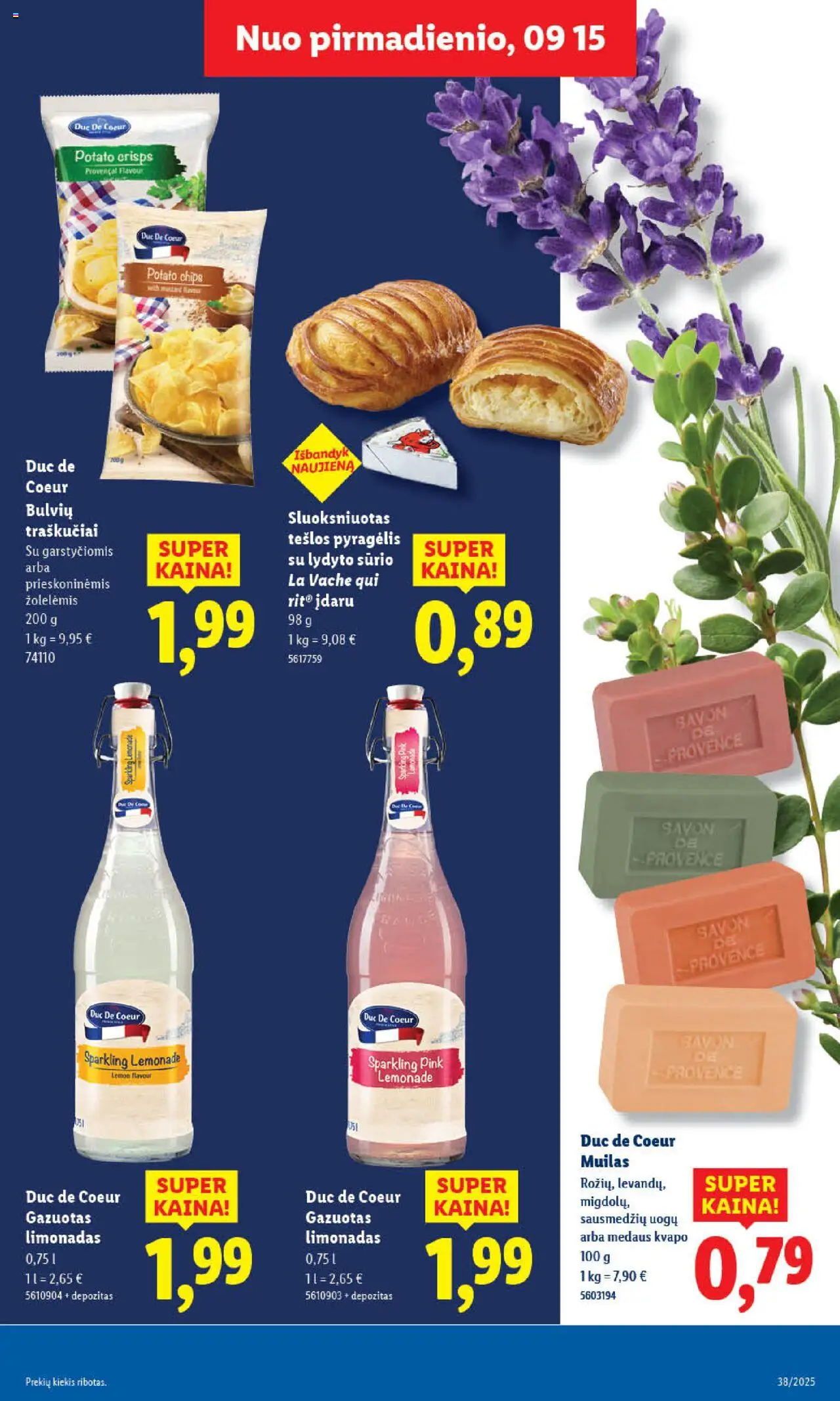 LIDL akcijos nuo 15.09.2025 | Puslapis: 19 | Prekių: Muilas, Traškučiai, Limonadas