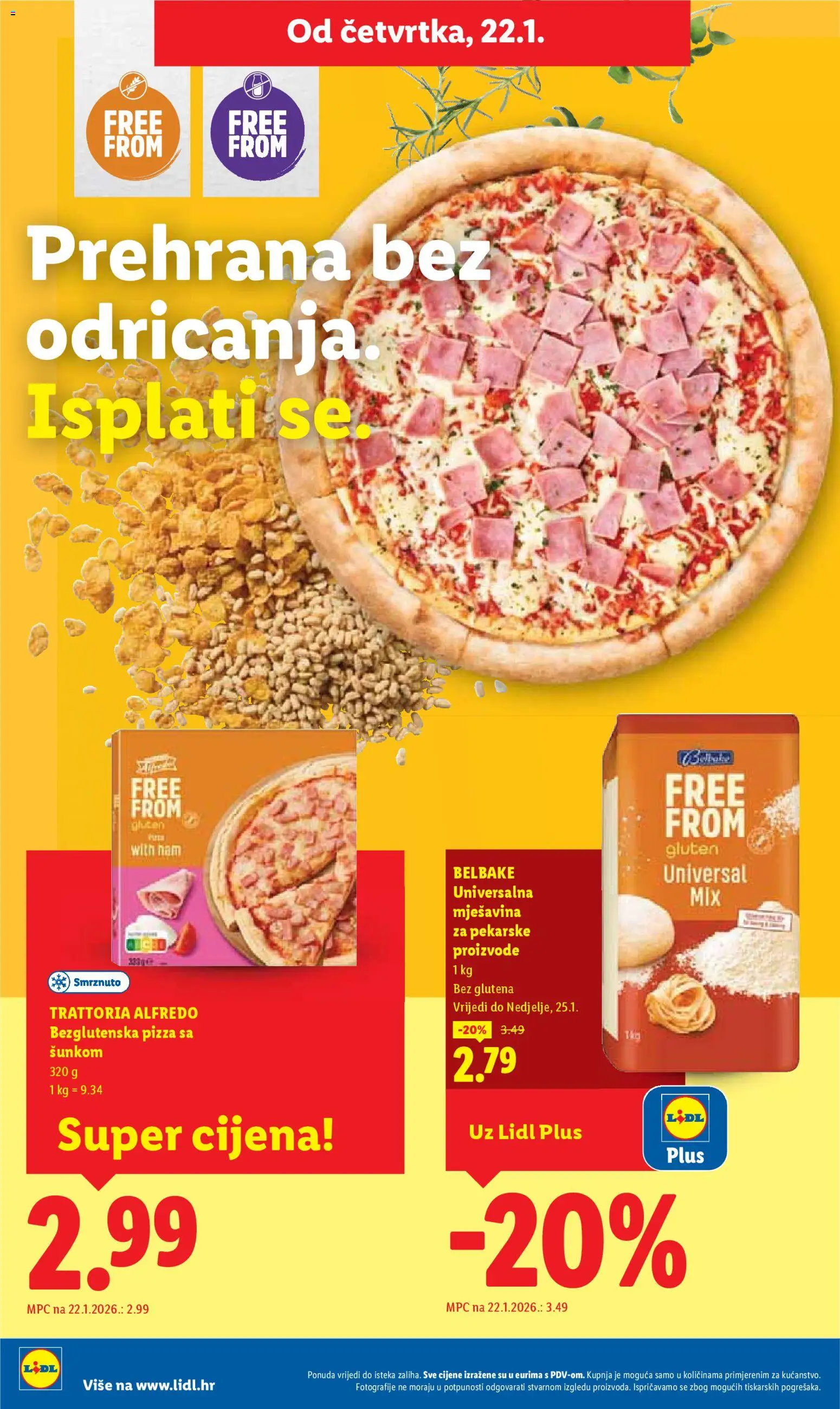 Lidl katalog | vrijedi od 19.01.2026 | Stranica: 62 | Proizvodi: Pizza