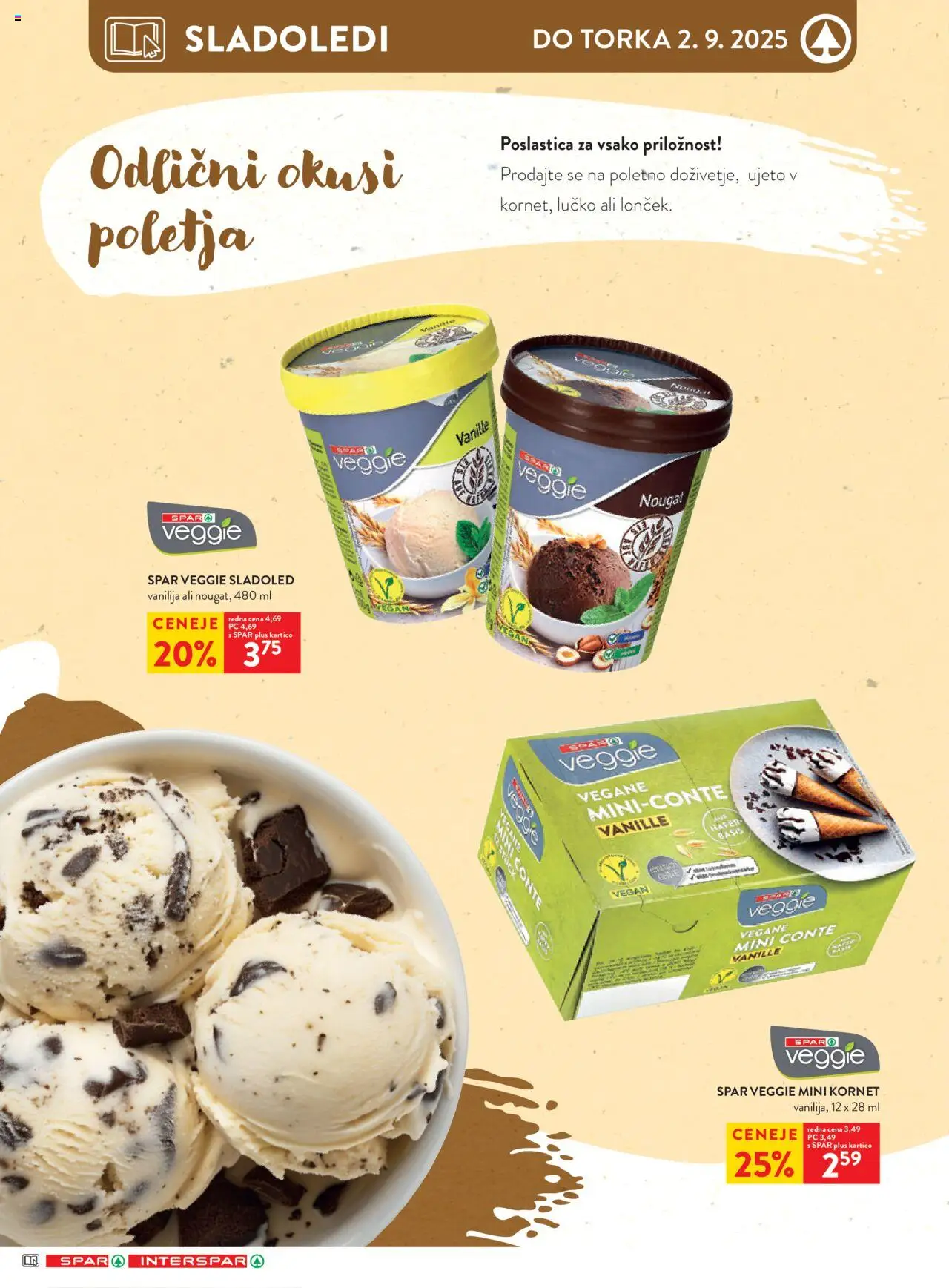 Spar katalog 35/25 │ velja od 27.08.2025 | Stran: 21 | Izdelki: Sladoled