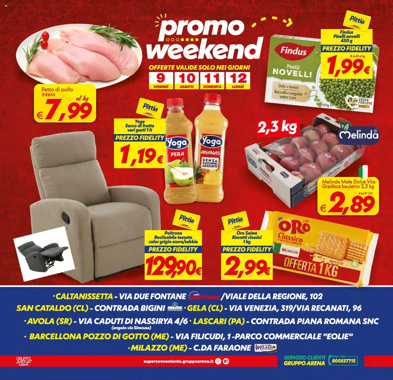 Volantino SuperConveniente del 05.01.2026 | Pagina: 28 | Prodotti: Pollo, Mele, Pera, Piselli