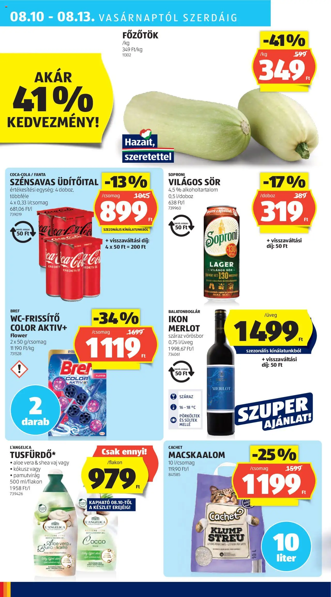 Aldi akciós ujság - amely érvényes a következő dátumtól: 07.08.2025 | Oldal: 32 | Termékek: Fanta, Kokusz, Vaj, Sör