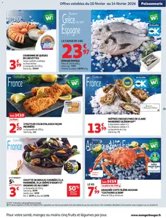 Auchan - Prévisualisation de Auchan prospectus valide à partir de 10.02.2026 | Page: 33 | Produits: Poissonnerie, Curry, Dorade royale, Oignons