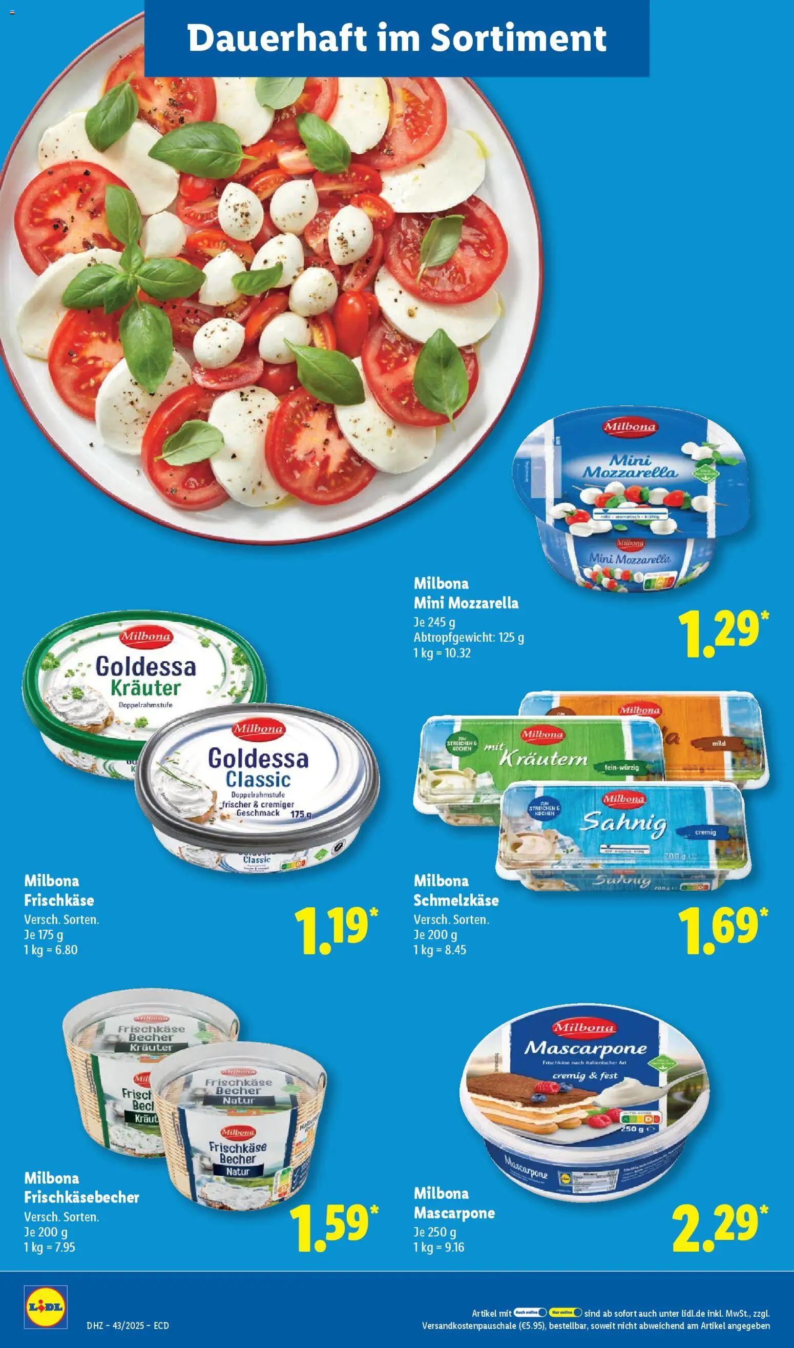 Lidl - Prospekt – gültig ab 20.10.2025 | Seite: 14 | Produkte: Mascarpone, Mozzarella, Kraut, Frischkase