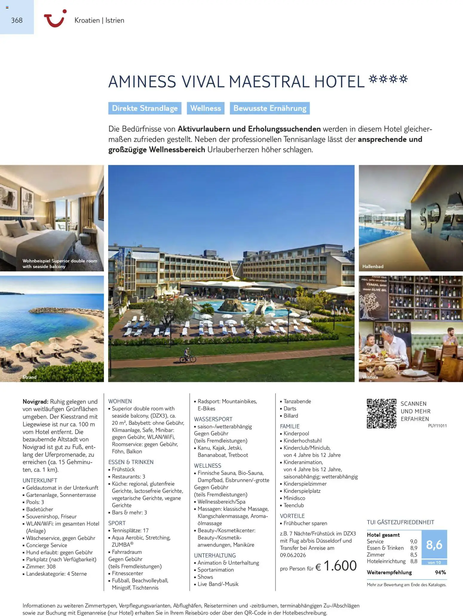 TUI Prospekt Südeuropa & Nordafrika 2026/27 – gültig ab 03.03.2026 | Seite: 368 | Produkte: Babybett, Küche