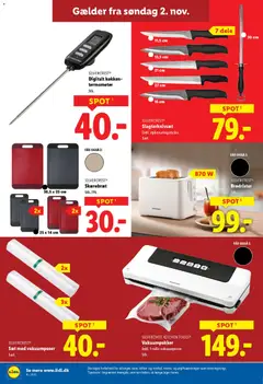 Lidl - Black Friday gyldig fra 02.11.2025 | Side: 22 | Produkter: Skærebræt, Brødrister, Termometer, Søm