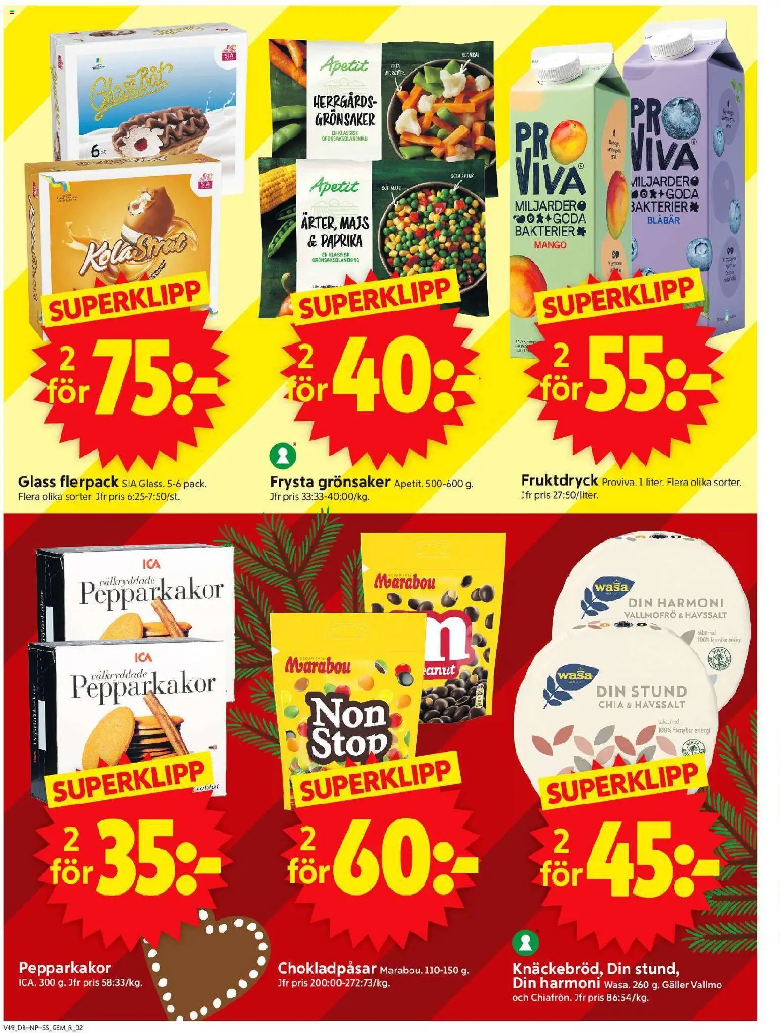 ICA Supermarket reklamblad aktuell från 01.12.2025 | Sida: 2