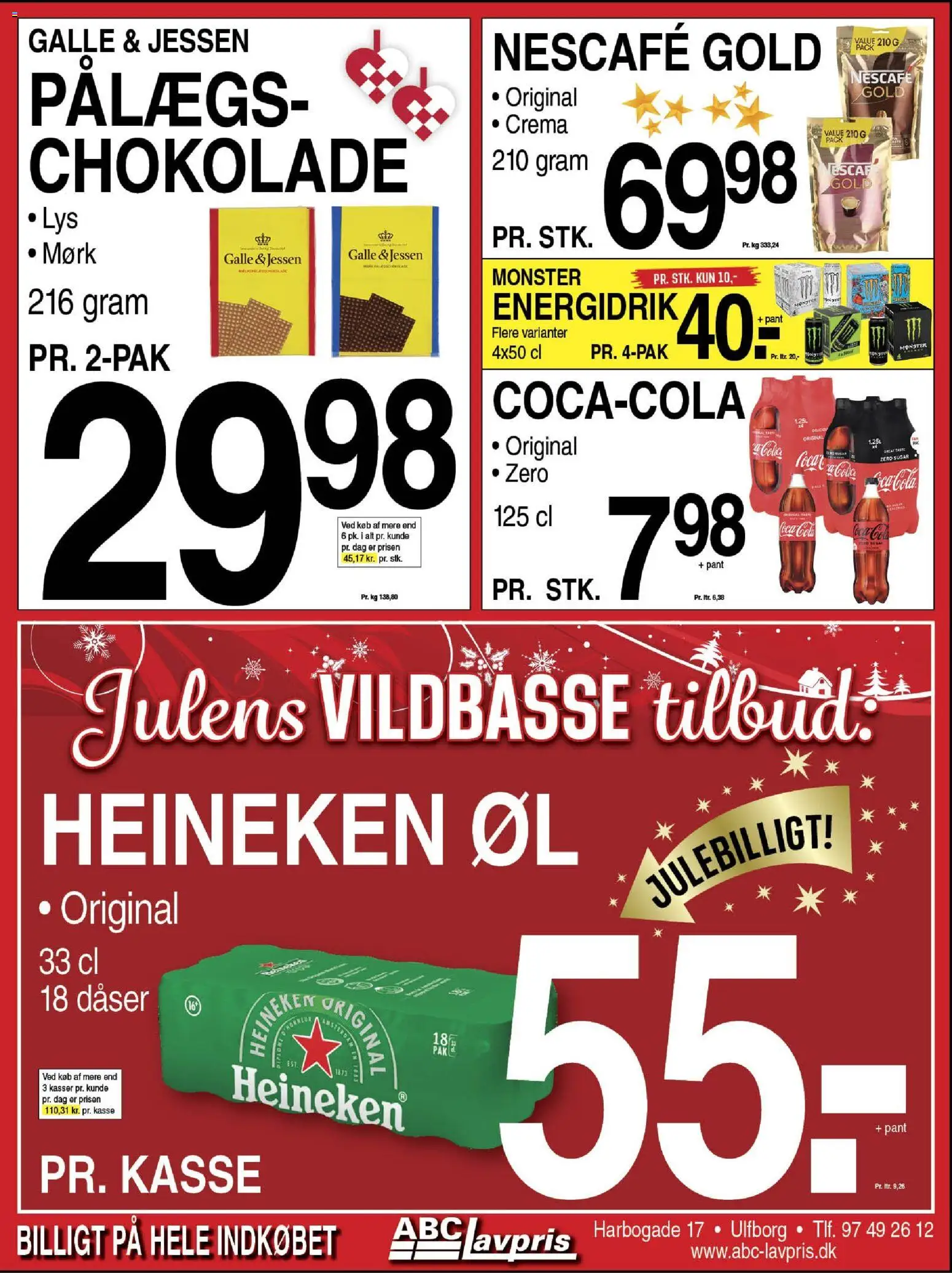 Abc Lavpris tilbudsavis – gyldig fra 10.12.2025 | Side: 3 | Produkter: Chokolade, Øl, Coca Cola, Cola