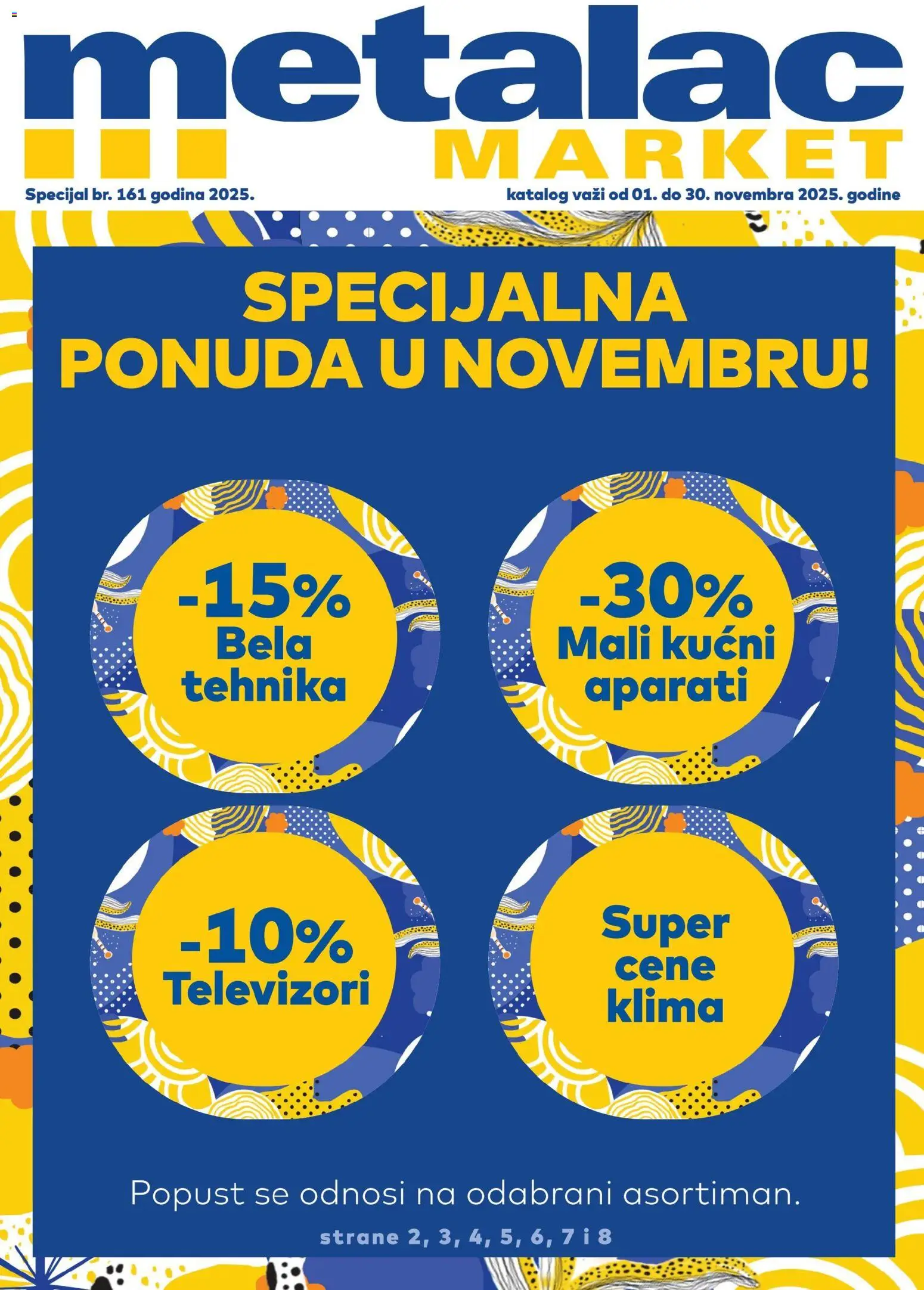 Metalac Market katalog - važi od 01.11.2025 | Strana: 1 | Proizvode: Klima