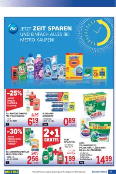 Metro Starke Marken ab 19.03.2026 gültig | Seite: 27 | Produkte: Shampoo, Weichspüler