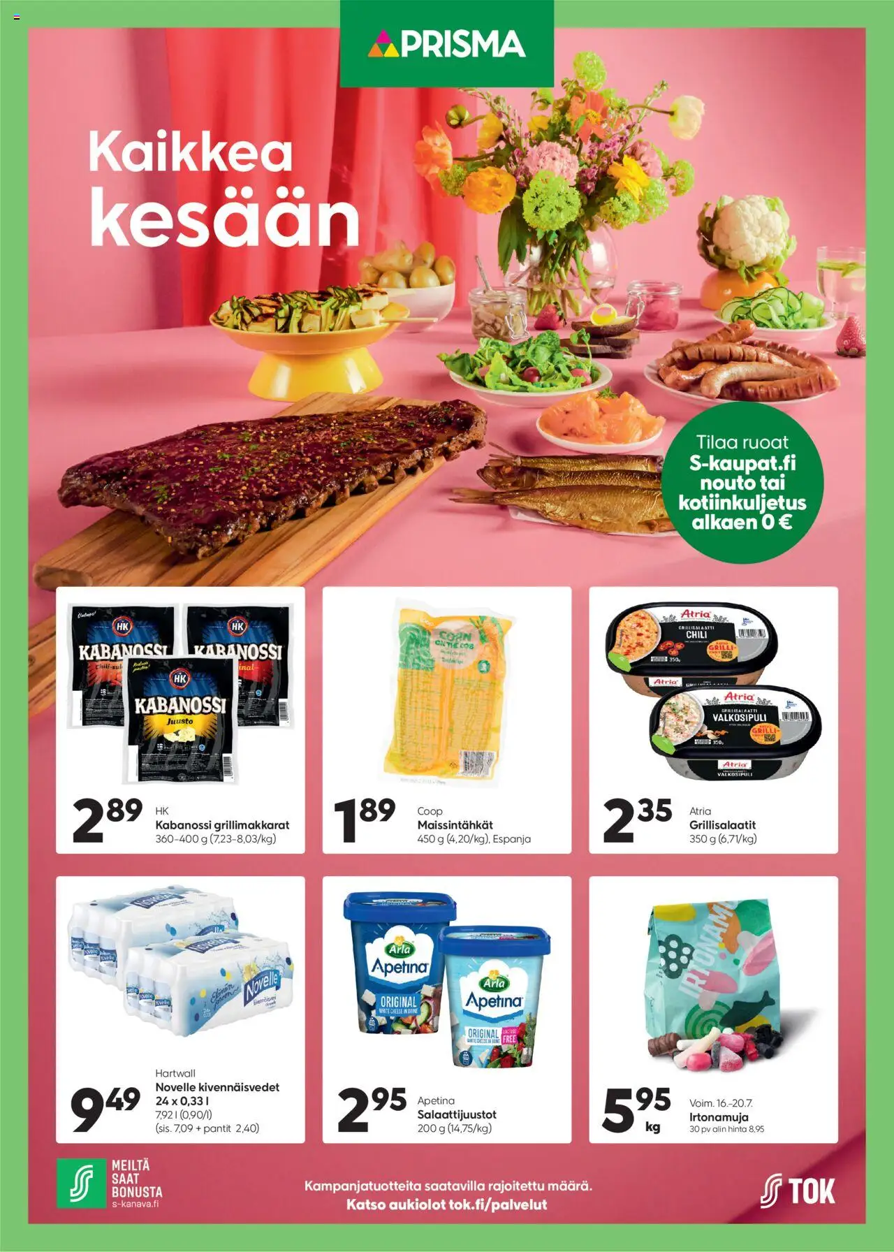  | Sivu: 1 | Tuotteet: Grilli, Valkosipuli, Chili, Juusto