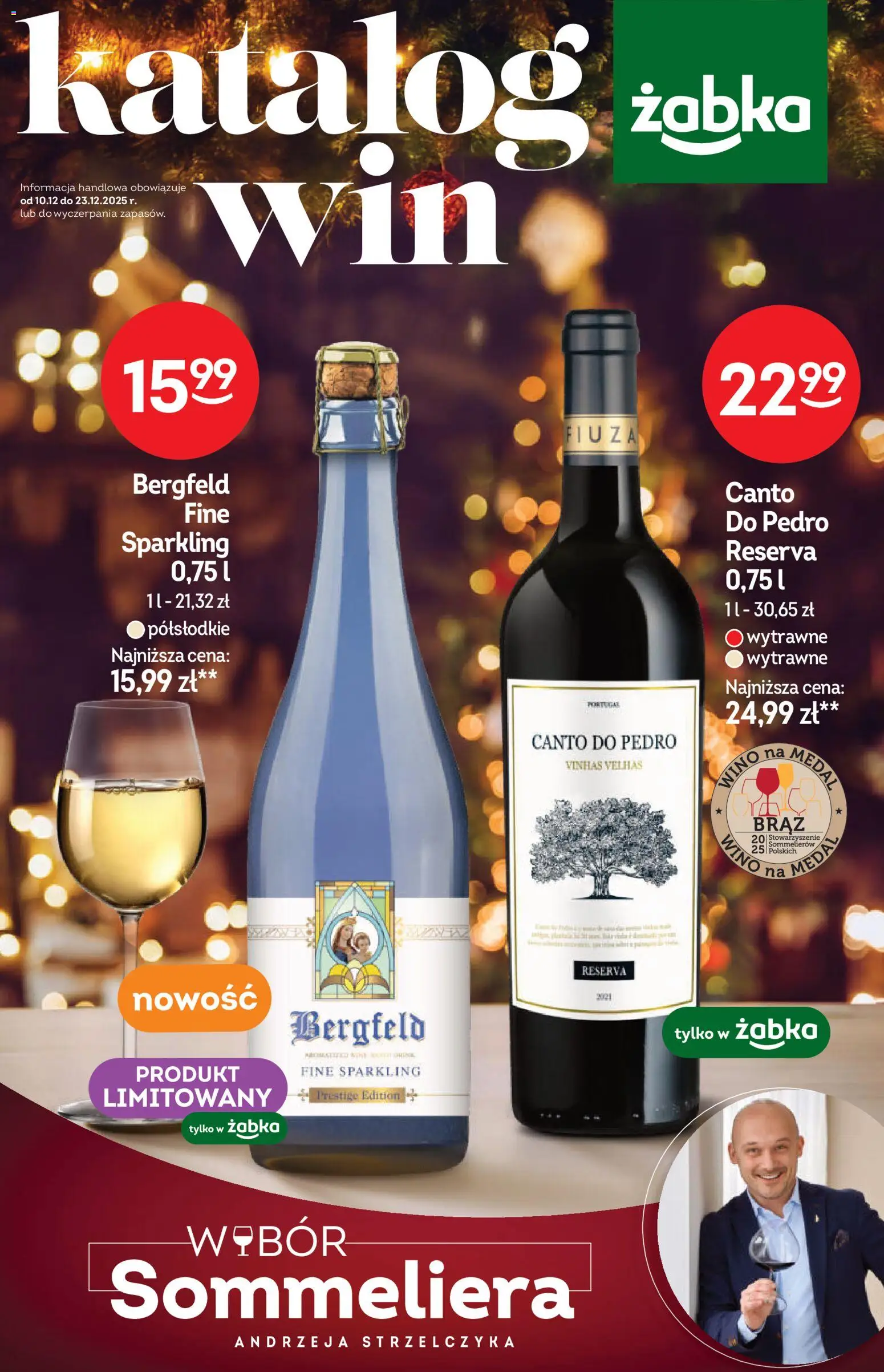 Żabka Gazetka - Katalog win od 10.12.2025 | Strona: 1 | Produkty: Wino