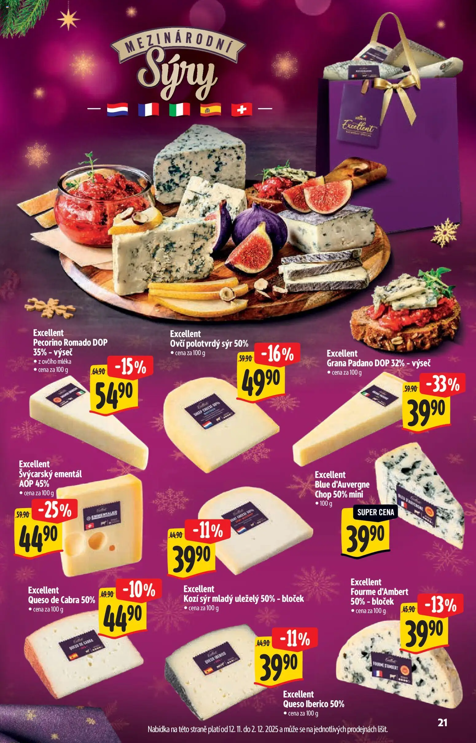 Albert katalog - Hypermarket od 12.11.2025 | Strana: 21 | Produkty: Sýr, Sýry, Kozí sýr, Grana Padano