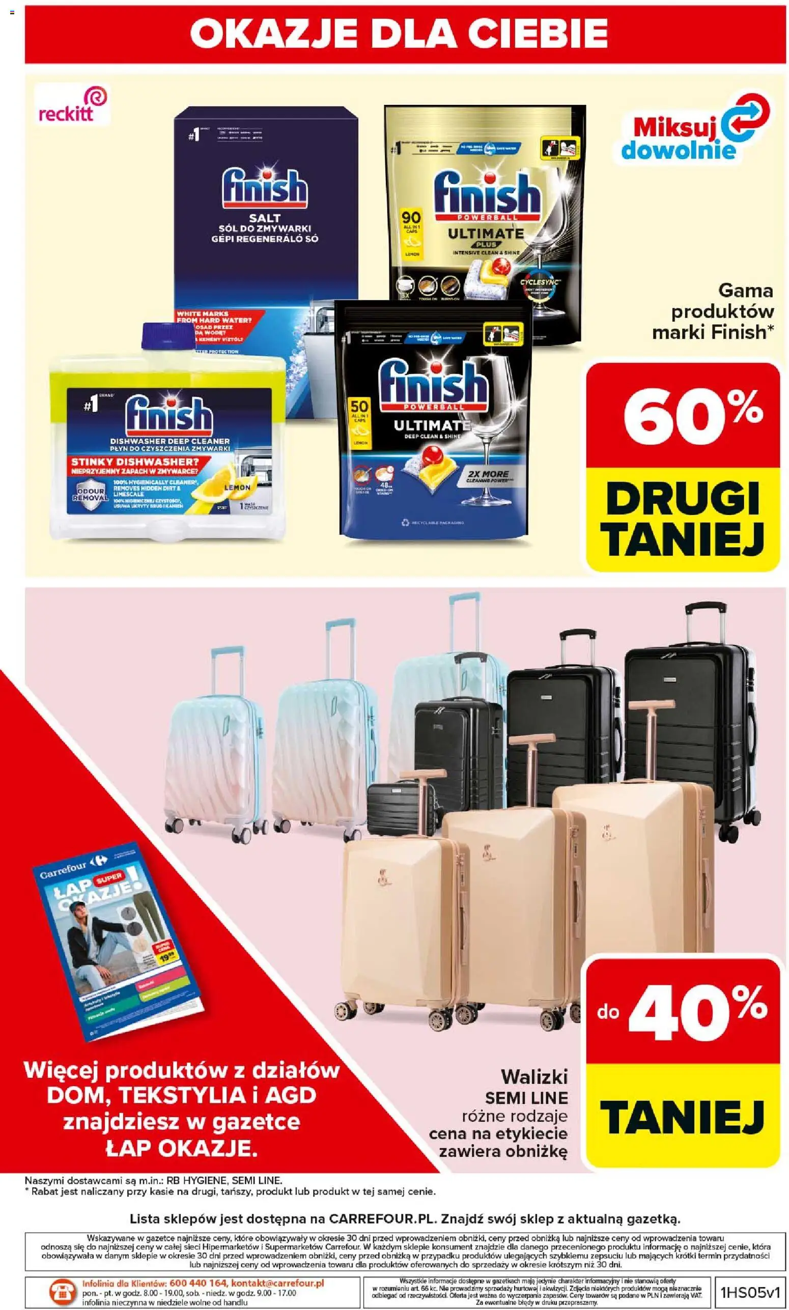 Carrefour Gazetka od 26.01.2026 | Strona: 50 | Produkty: Sól do zmywarki, Finish, Tekstylia, Sól