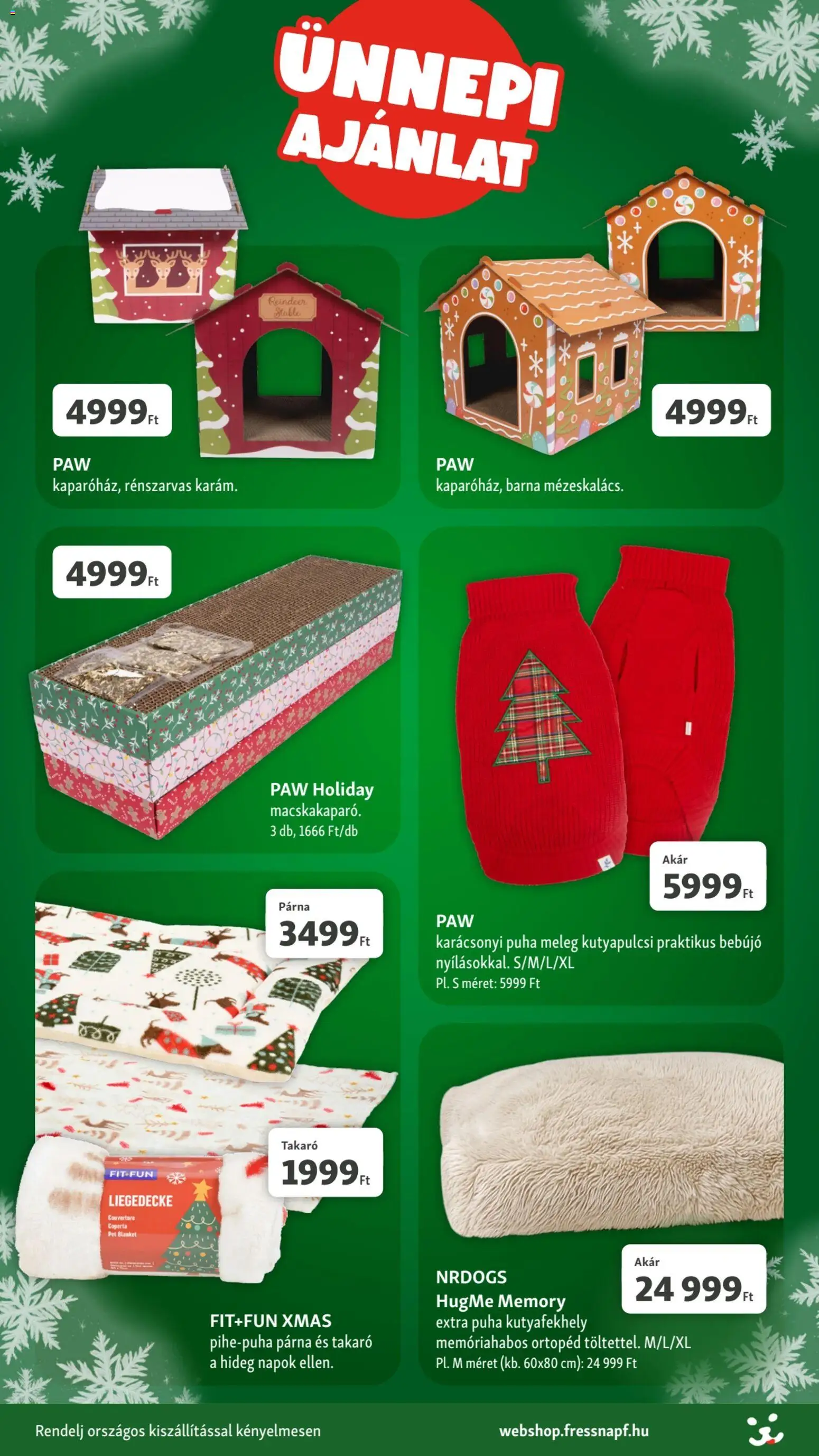 Fressnapf akciós ujság - amely érvényes a következő dátumtól: 04.12.2025 | Oldal: 10 | Termékek: Párna, Takaró