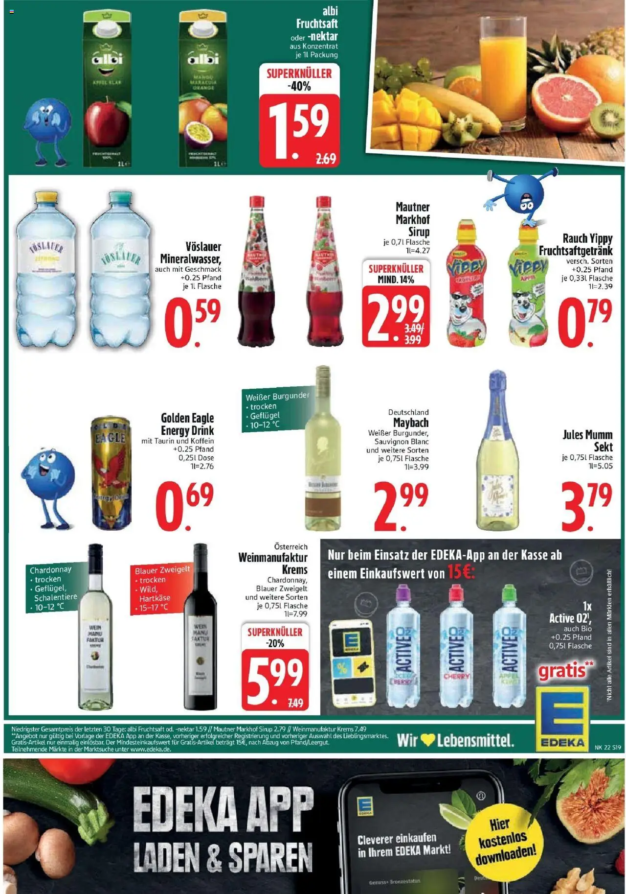 Edeka prospekt Bodenwöhr	 - gültig ab dem 25.05.2025 | Seite: 21 | Produkte: Sekt, Sirup, Jules mumm, Wein