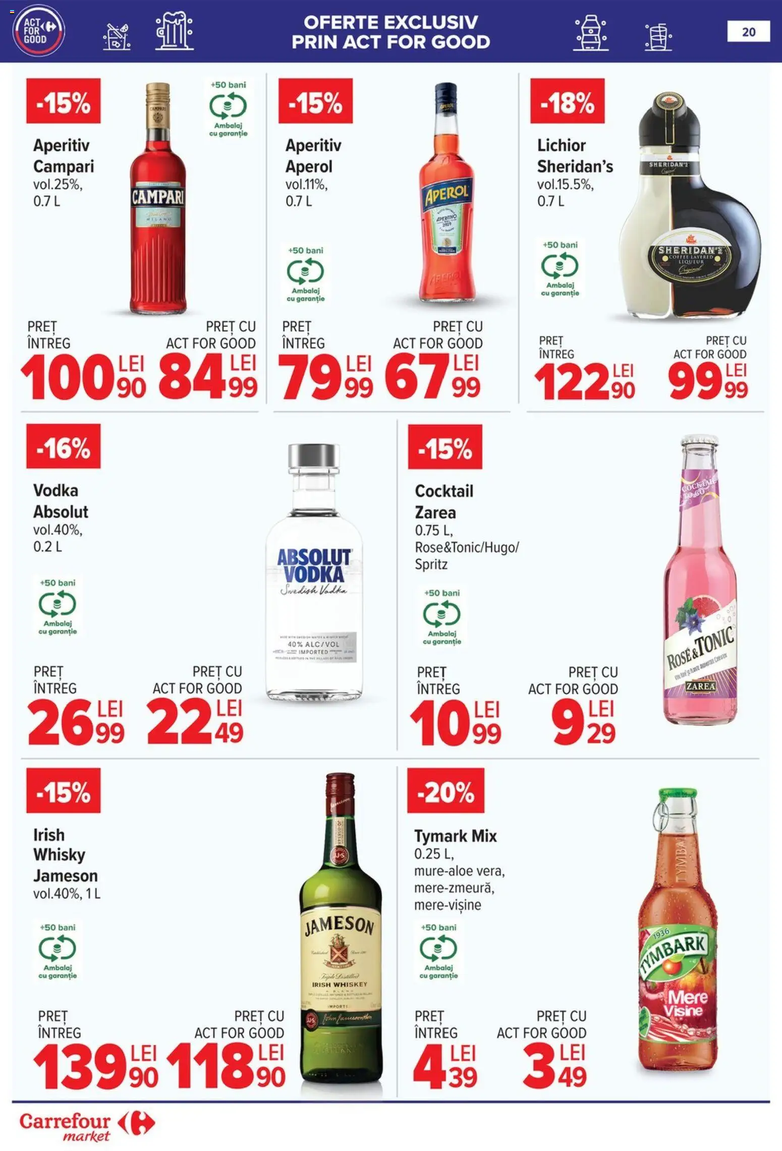 Noul catalog Carrefour – valabil de la 18.02.2026 | Pagină: 21 | Produse: Mere, Cocktail, Vodka, Aperol