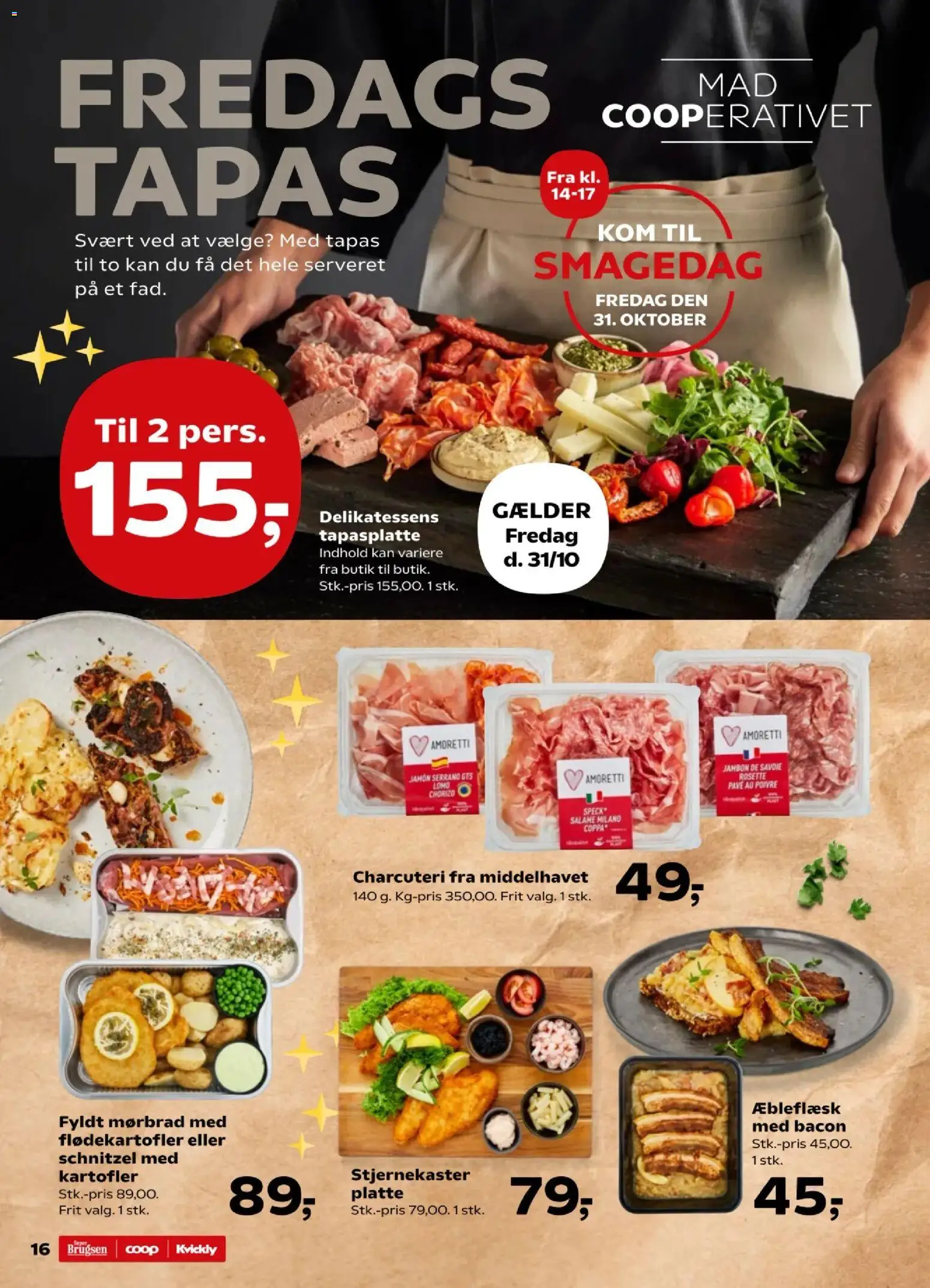 Kvickly tilbudsavis – gyldig fra 31.10.2025 | Side: 16 | Produkter: Kartofler, Bacon