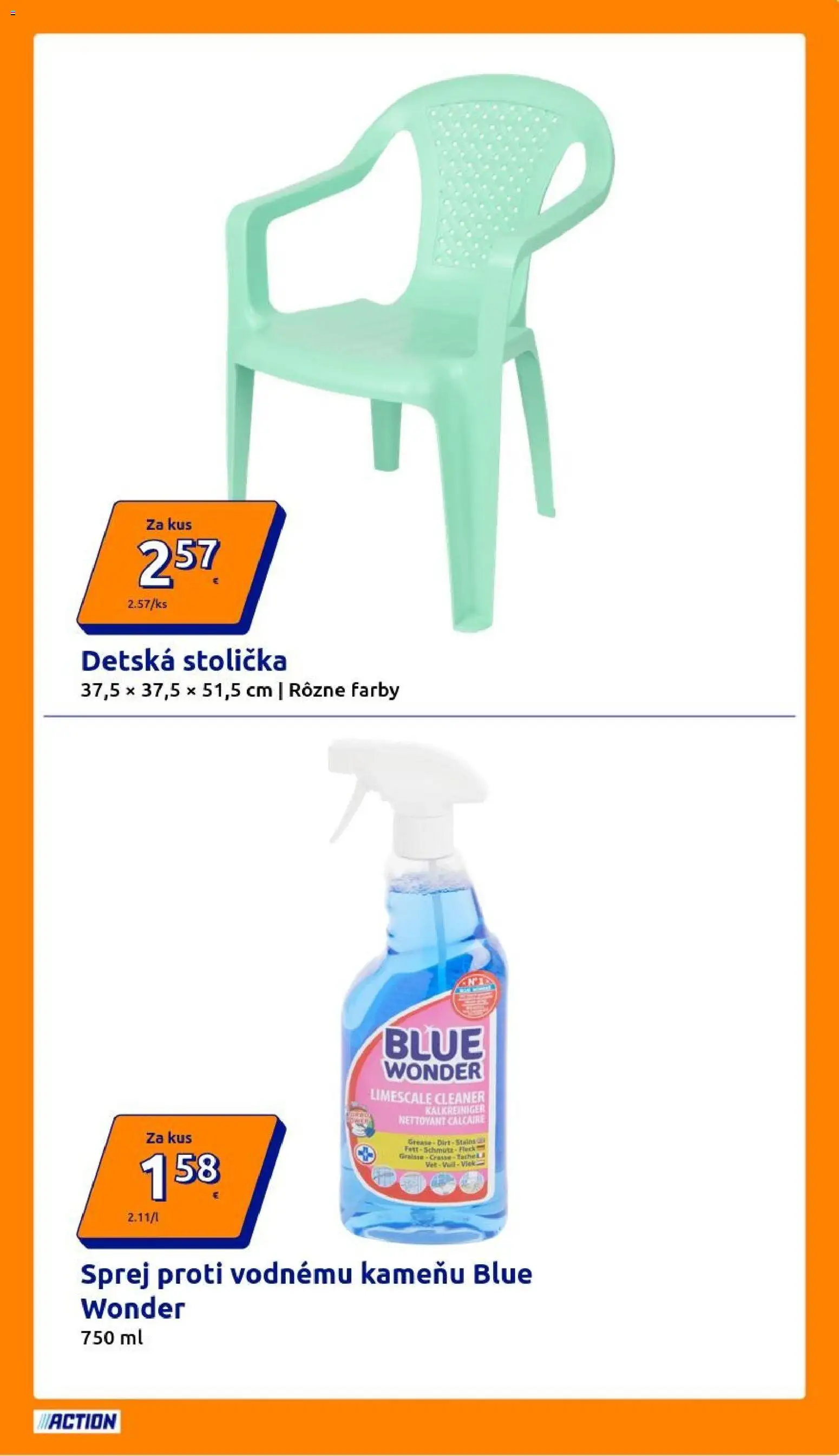 Nové Action akcie – leták je platný od 25.02.2026 | Strana: 15 | Produkty: Detská stolička, Stolička