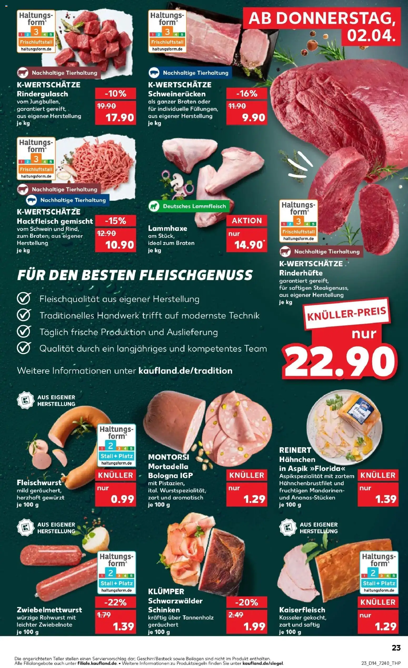Kaufland Prospekt Siegen	 – gültig ab 30.03.2026 | Seite: 37 | Produkte: Hahnchen, Mandarinen, Schinken, Hackfleisch
