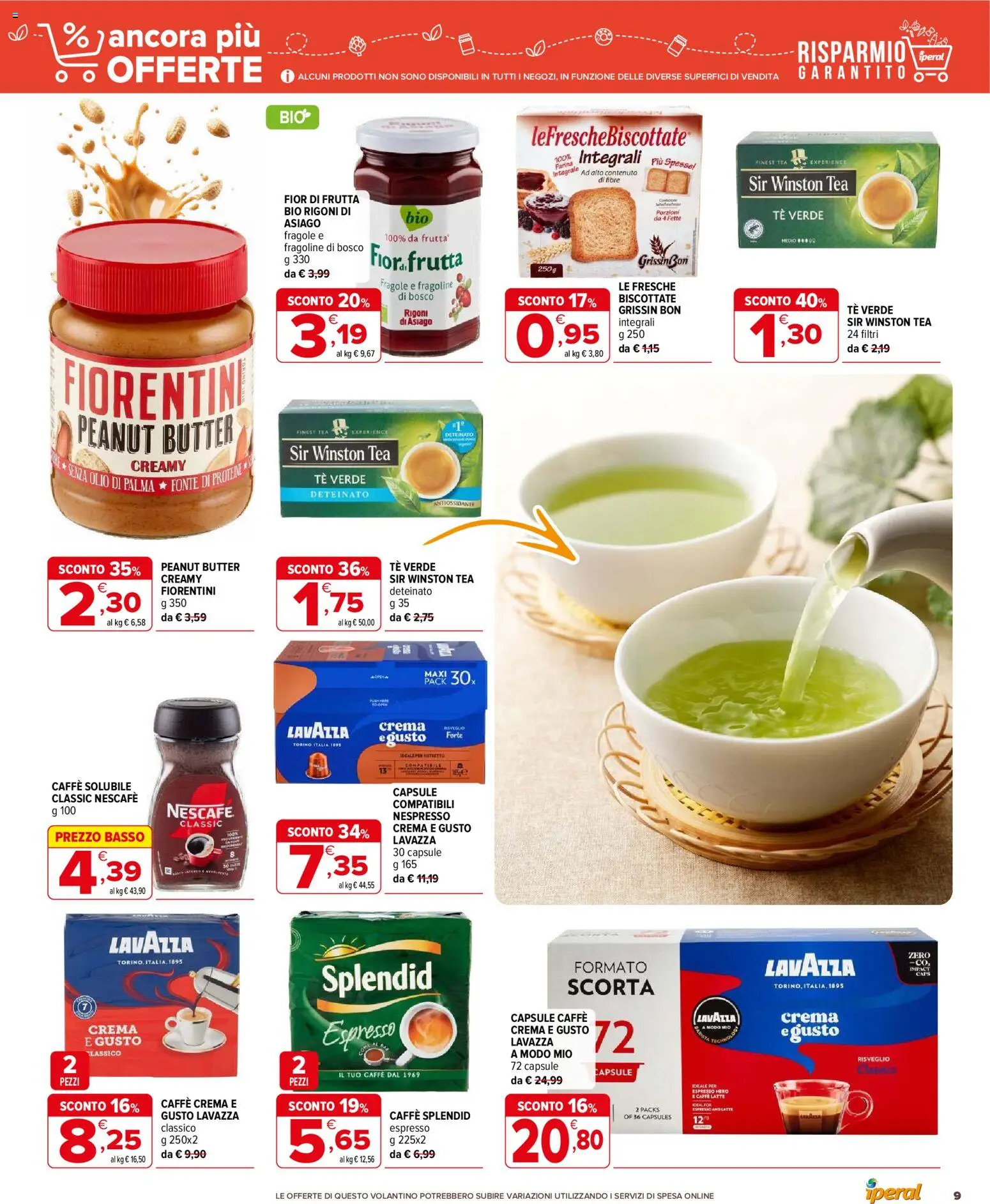 Volantino Iperal del 14.01.2026 | Pagina: 9 | Prodotti: Crema, Frutta, Latte, Farina