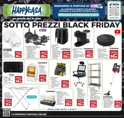 Anteprima del volantino Happy Casa - Black Friday valido a partire dal 05.11.2025