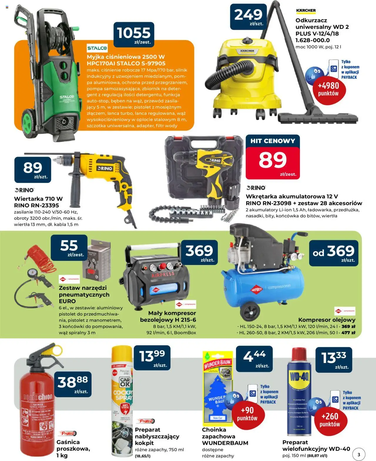 Mrówka Gazetka - Elbląg od 07.08.2025 | Strona: 3 | Produkty: Choinka, Odkurzacz, Zestaw narzędzi, Szczotka