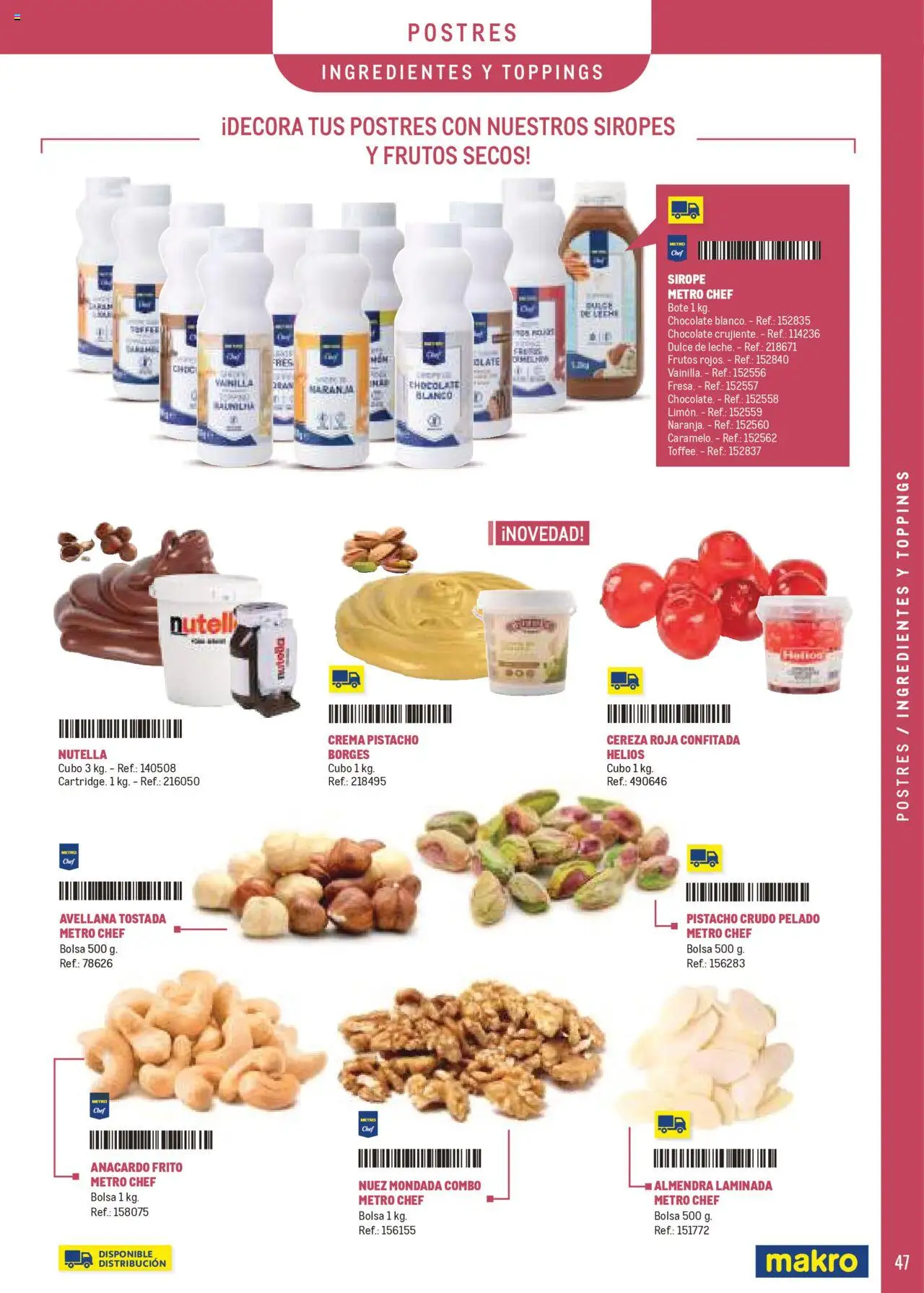Makro -  Especial Catering Canarias │ válido desde el 25.02.2025 | Página: 47 | Productos: Chocolate, Frutos secos, Crema, Bolsa