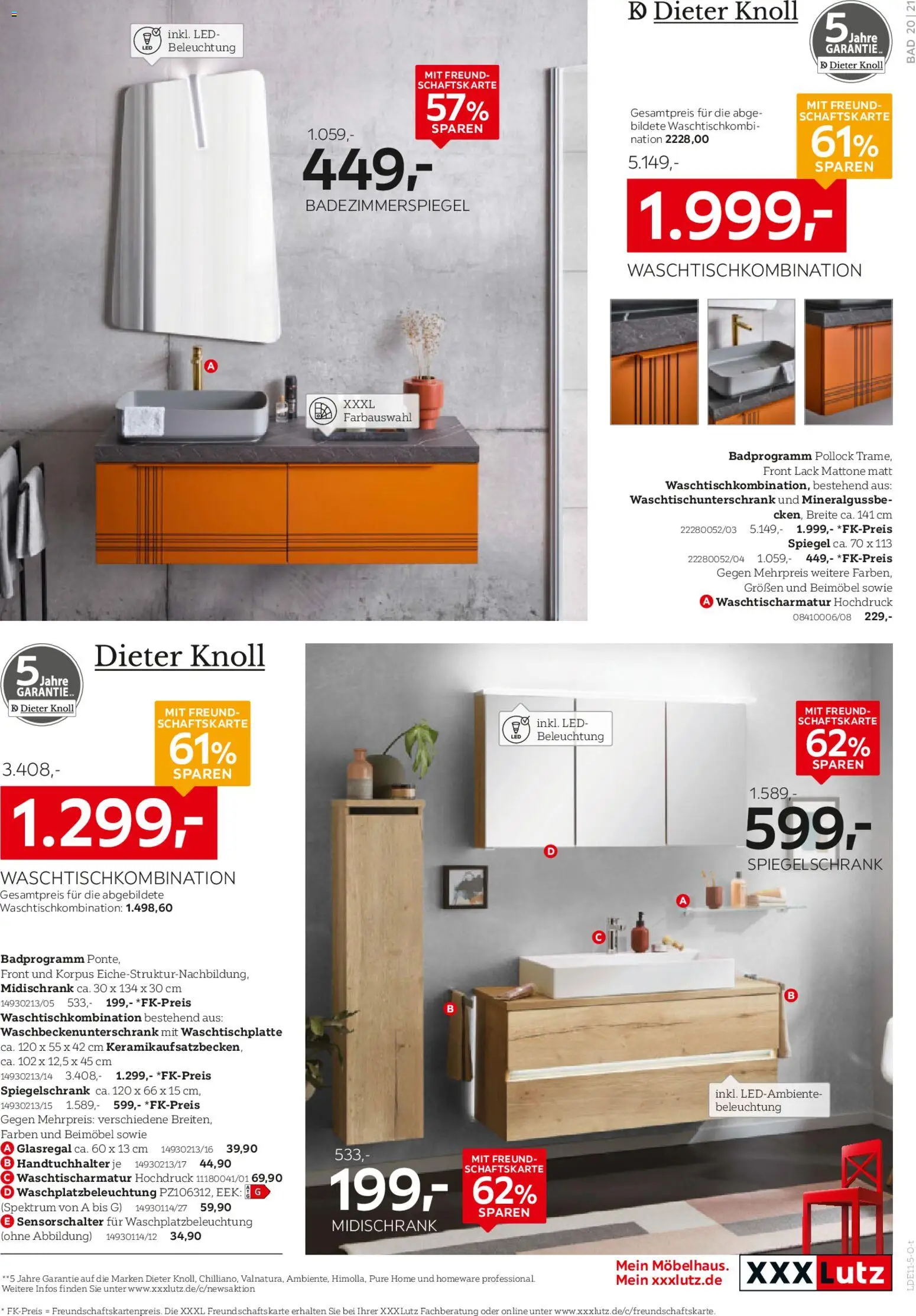 XXXL Lutz Badezimmer-Testerinnen und -Tester gesucht! – gültig ab 26.10.2025 | Seite: 21 | Produkte: Spiegel, Badezimmerspiegel, Spiegelschrank, Midischrank