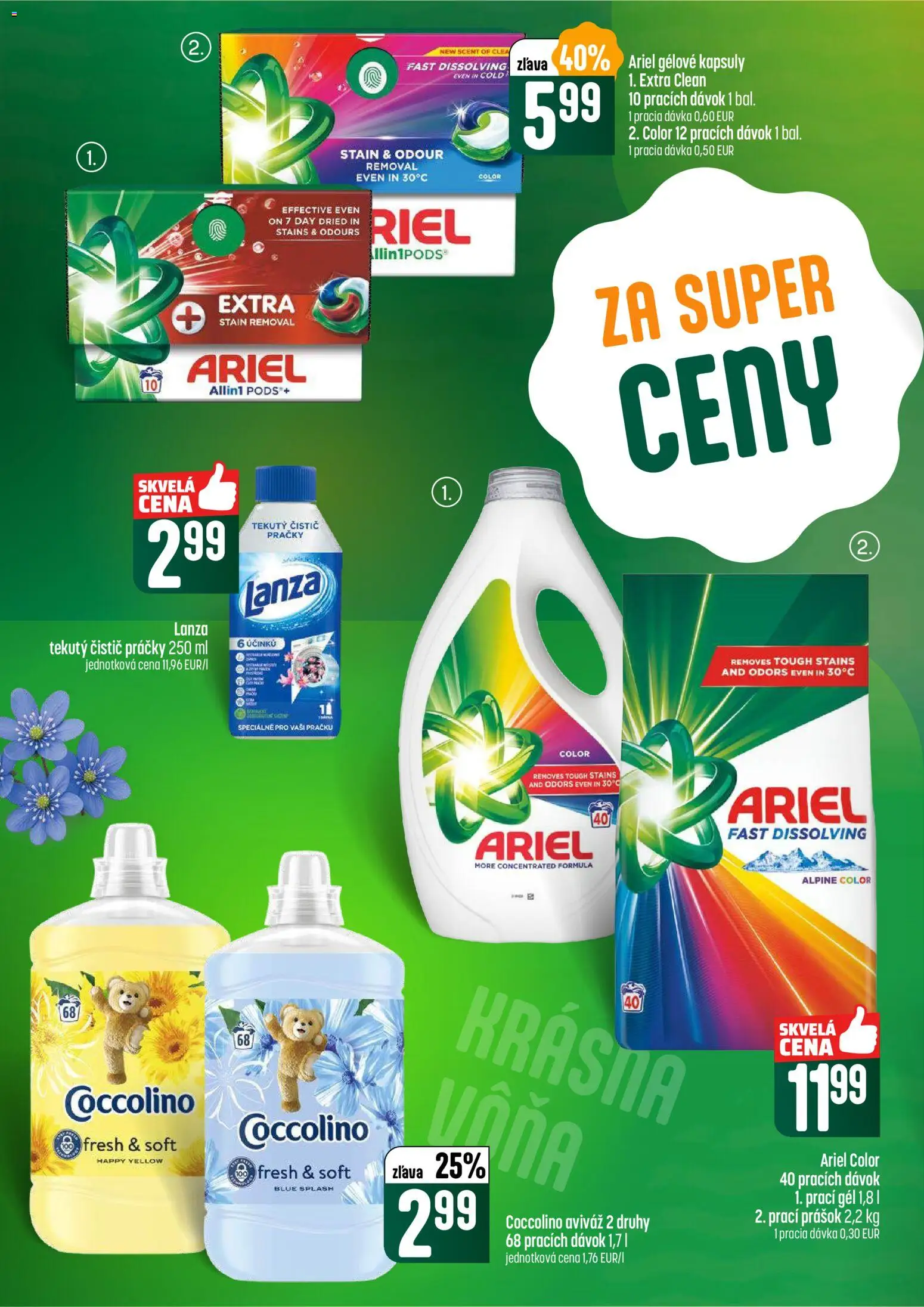 Nové COOP Jednota akcie – leták je platný od 22.01.2026 | Strana: 54 | Produkty: Vaňa, Práčky, Aviváž, Ariel