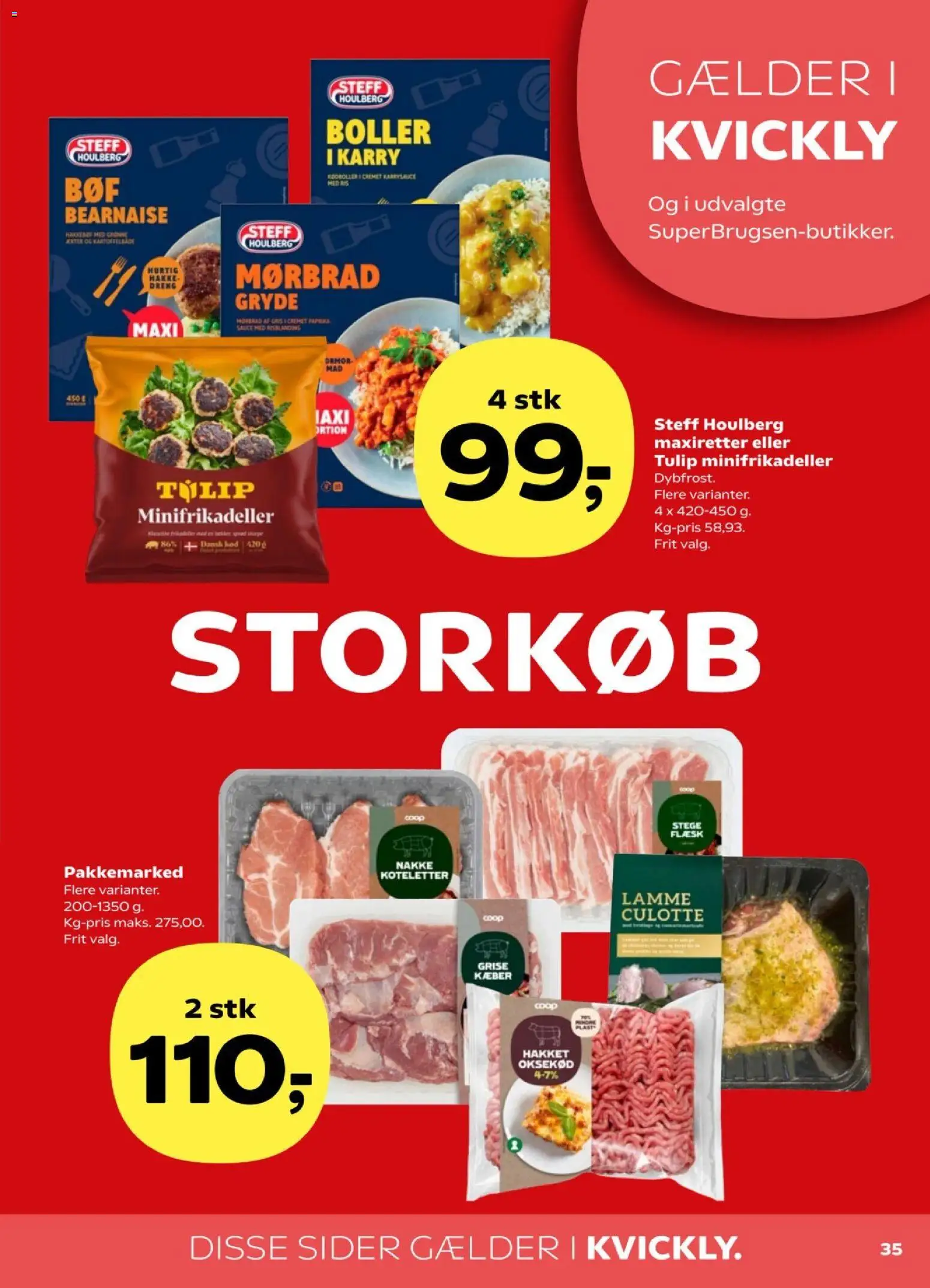Kvickly tilbudsavis – gyldig fra 23.01.2026 | Side: 37 | Produkter: Karry, Koteletter, Oksekød, Paprika
