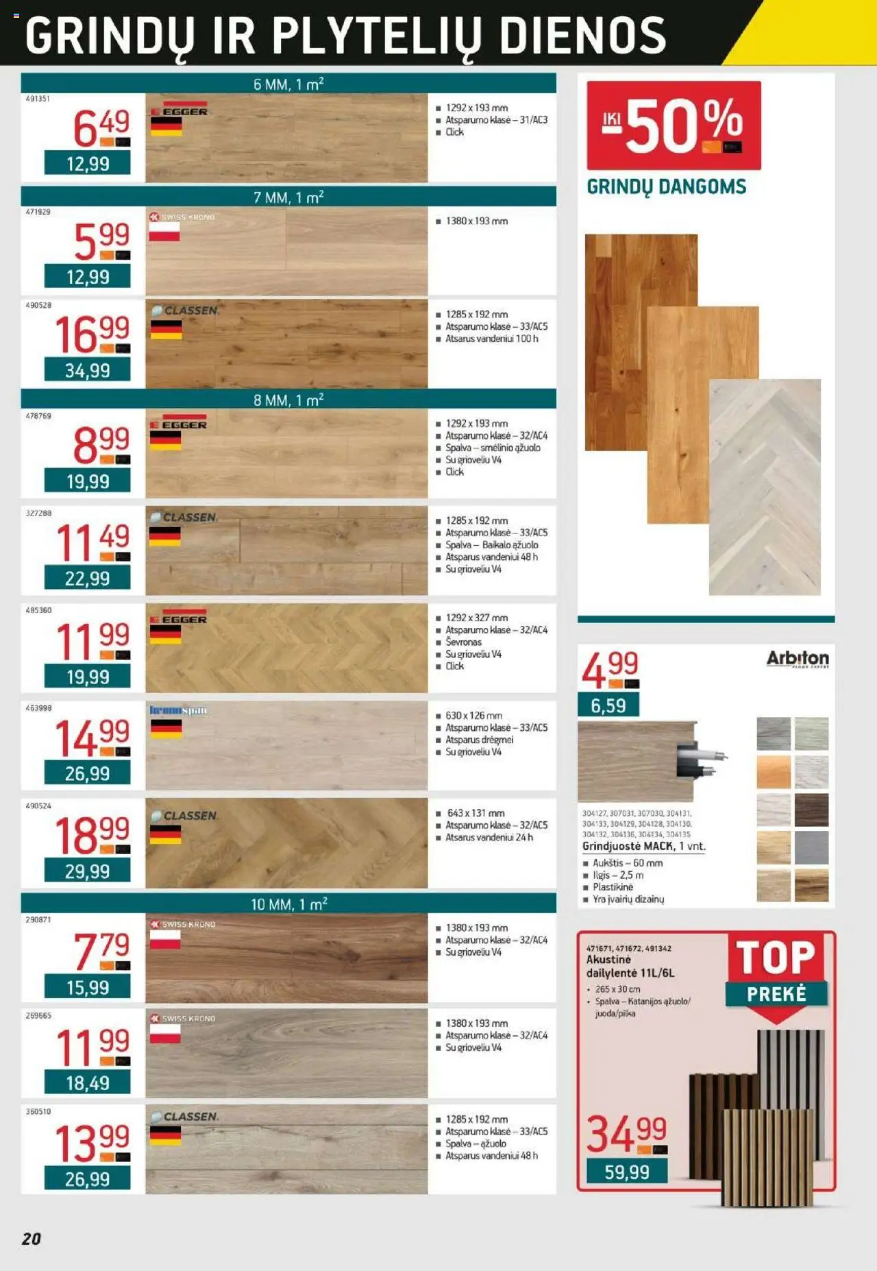 ERMITAŽAS leidinys│galioja nuo 01.07.2025 | Puslapis: 20