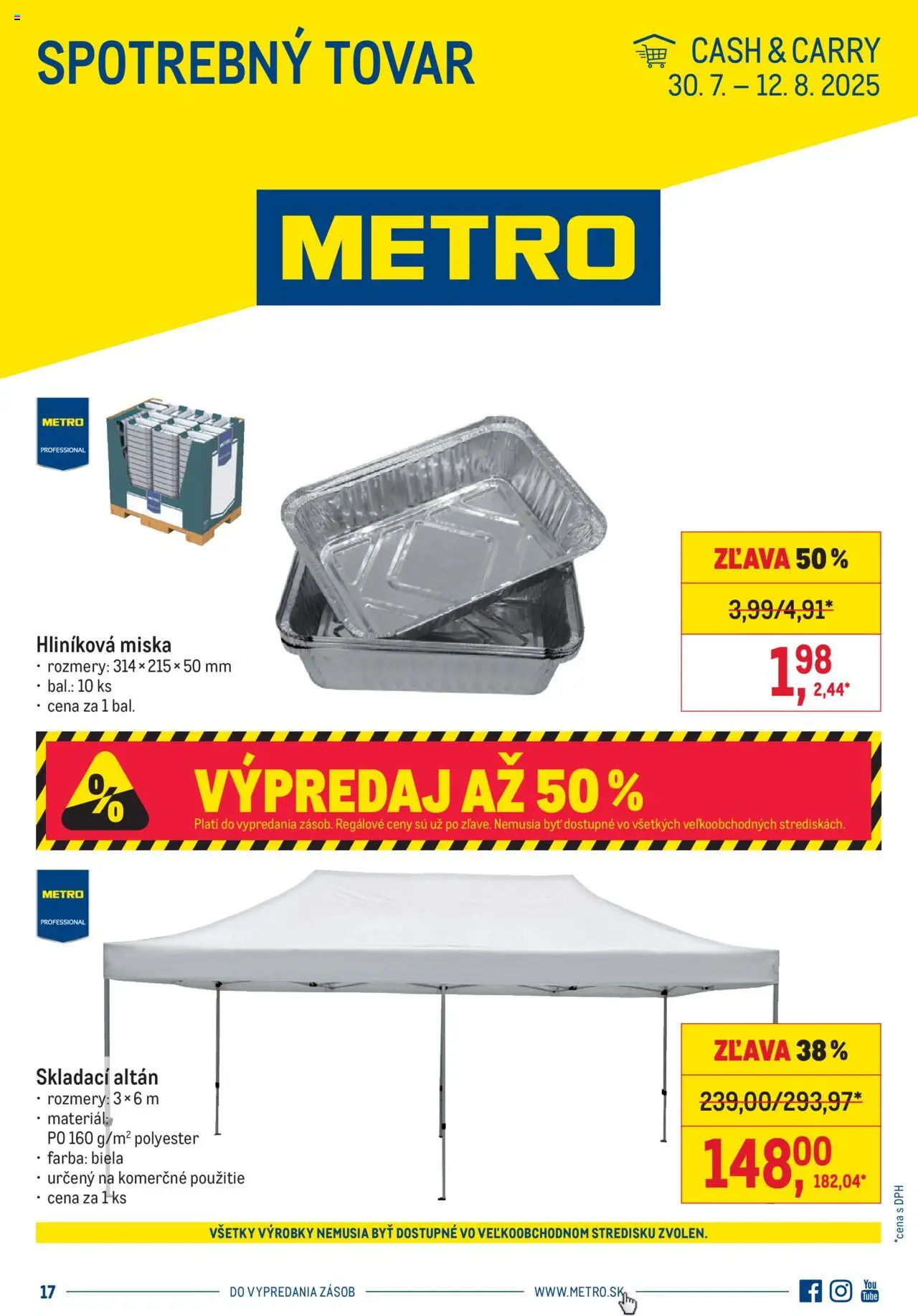 Metro Spotrebný tovar │ platný od 30.07.2025 | Strana: 1