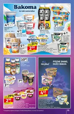 Pogląd oferty "Auchan Gazetka - Znane marki duży wybór Hipermarket" - ważna od 16.10.2025 | Strona: 11 | Produkty: Mango, Serek, Jogurt naturalny, Śmietana