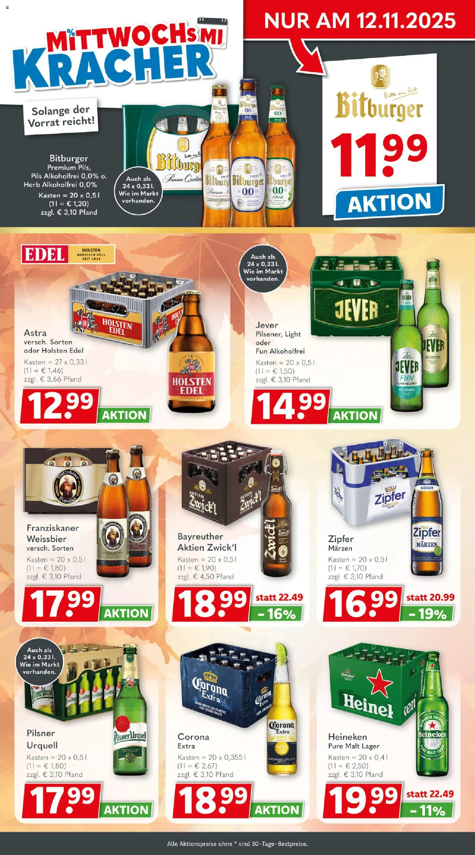 Getränkeland Berlin - Brandenburg – gültig ab 10.11.2025 | Seite: 2 | Produkte: Bitburger, Holsten edel, Pils, Holsten