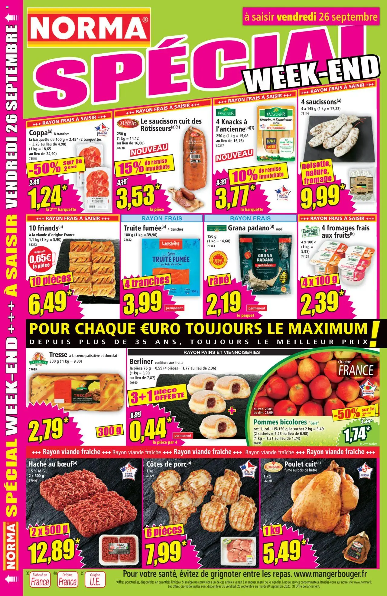  | Page: 14 | Produits: Volaille, Viennoiseries, Chocolat, Viande