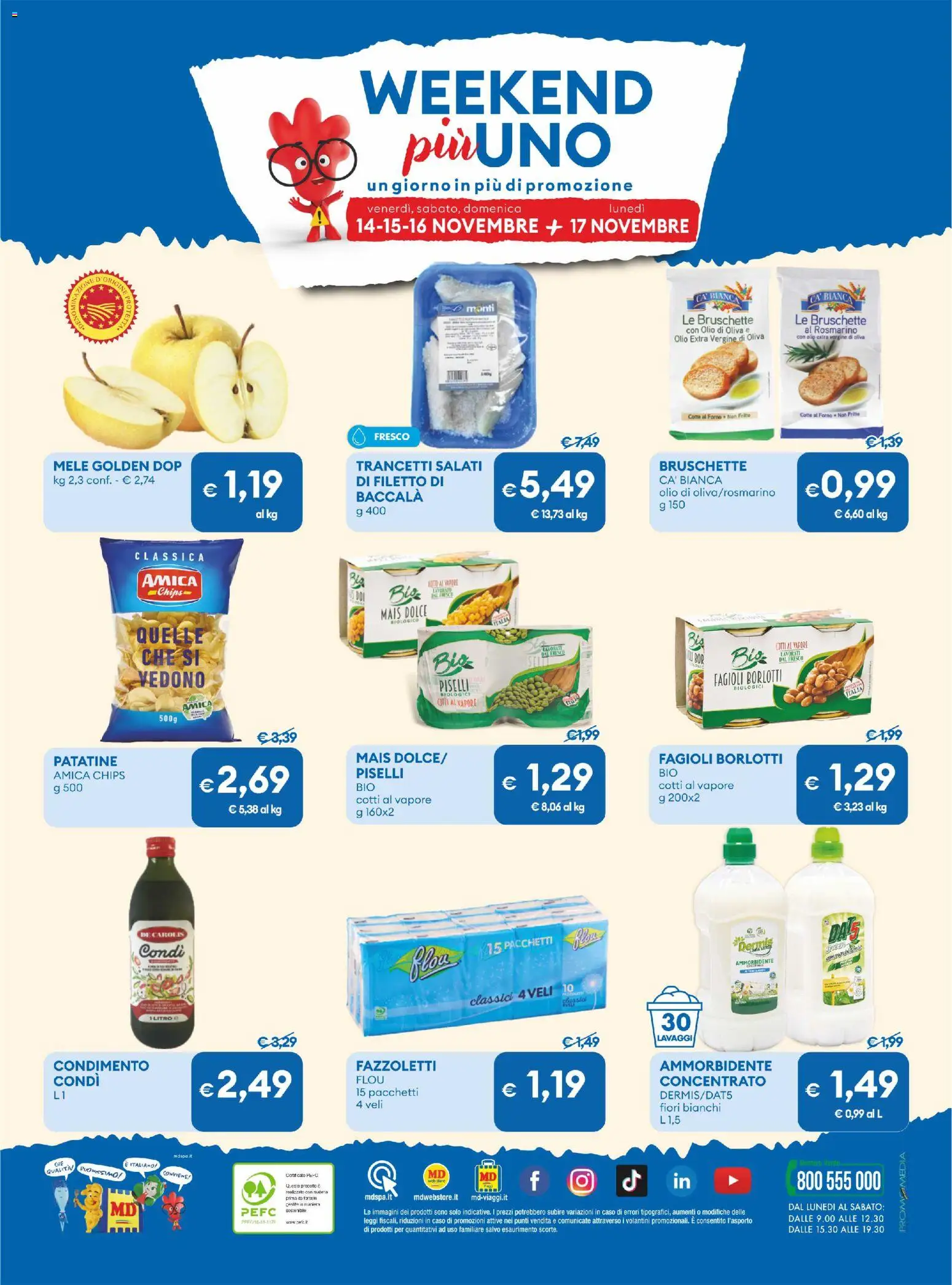 Volantino MD Discount del 04.11.2025 | Pagina: 36 | Prodotti: Rosmarino, Fagioli, Forno, Olio di Oliva