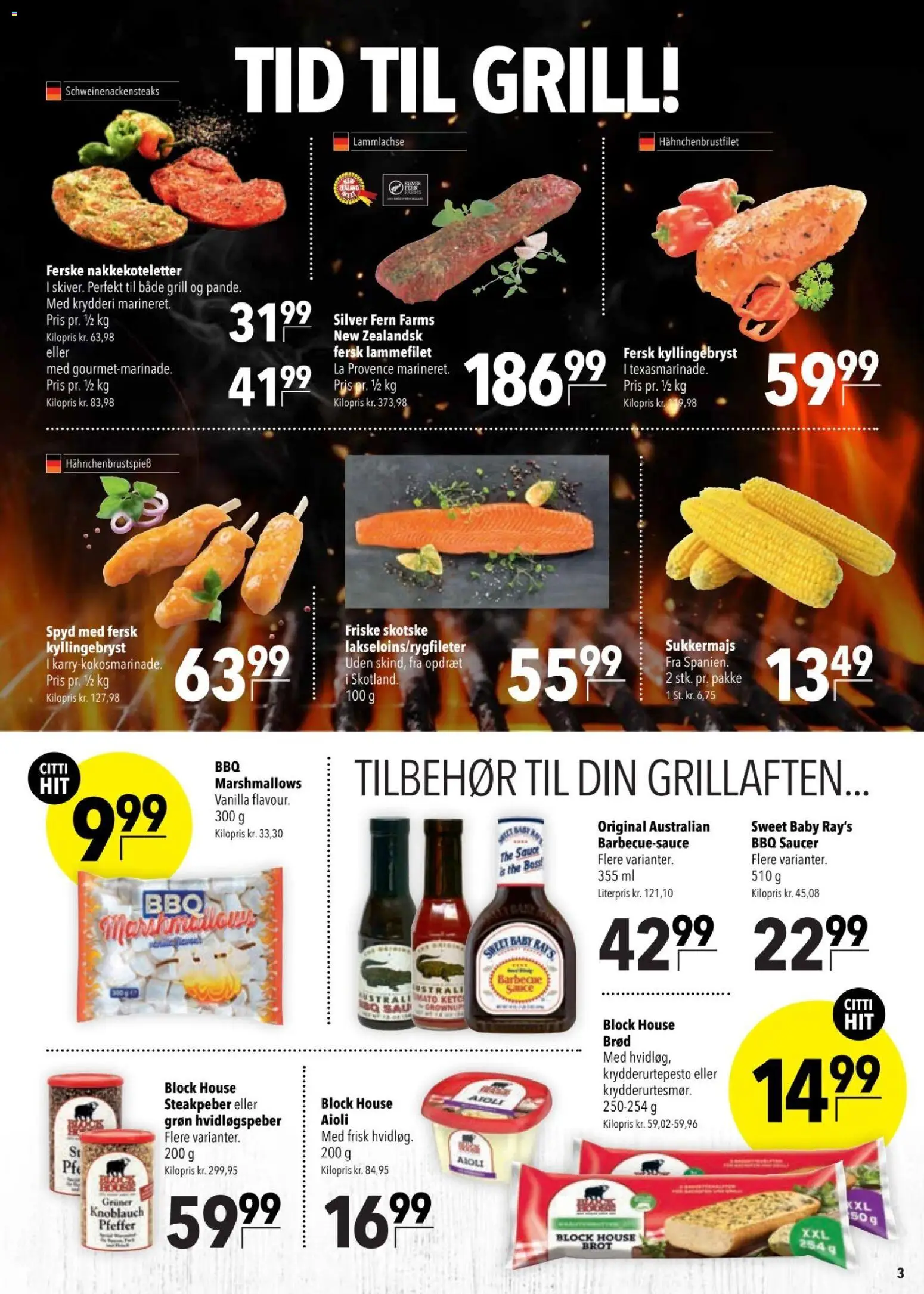 CITTI tilbudsavis – gyldig fra 15.04.2026 | Side: 3 | Produkter: Brød, Grill