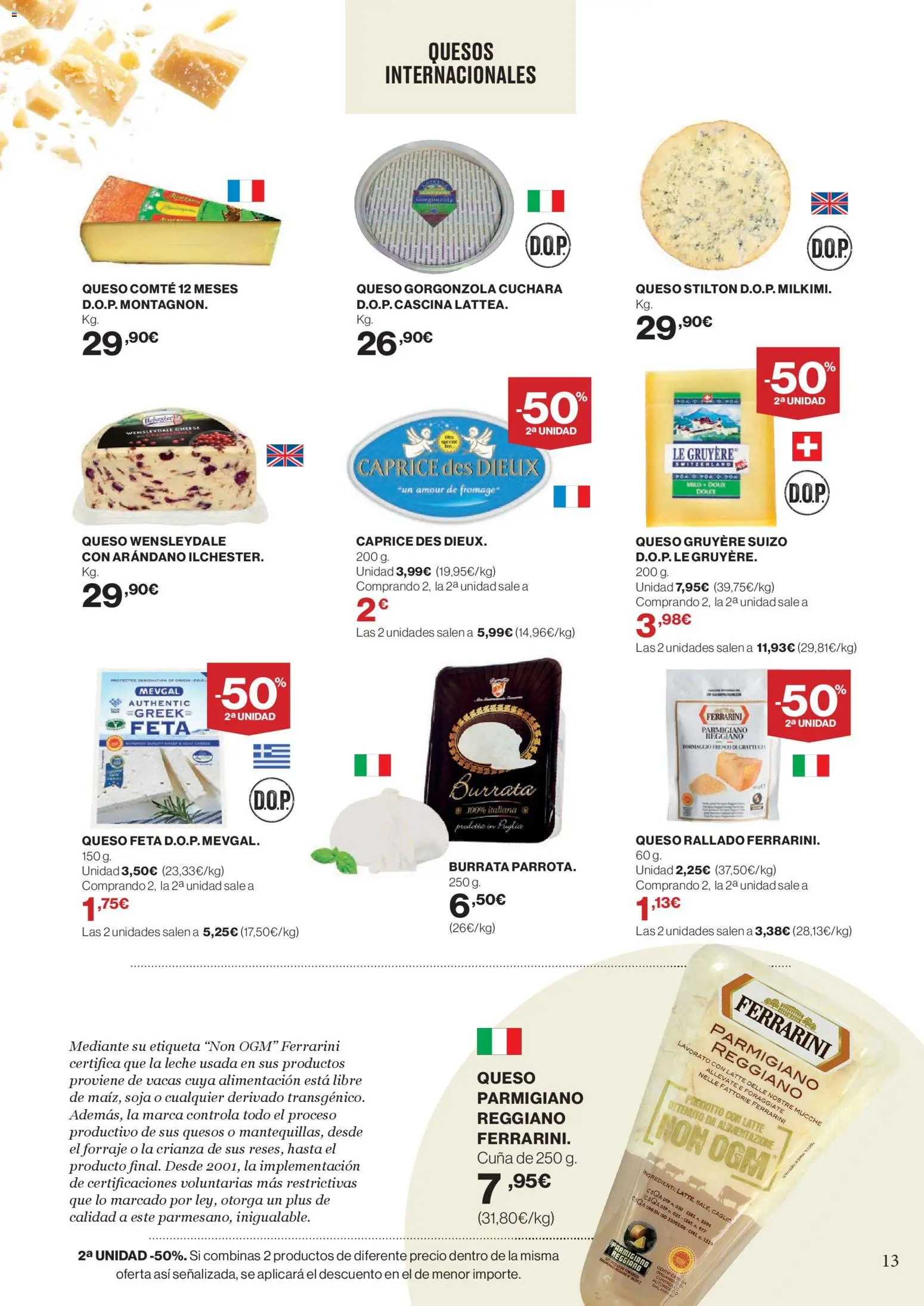 Hipercor - Mucho más para ti │ válido desde el 26.02.2026 | Página: 13 | Productos: Leche, Queso, Queso rallado, Cuna