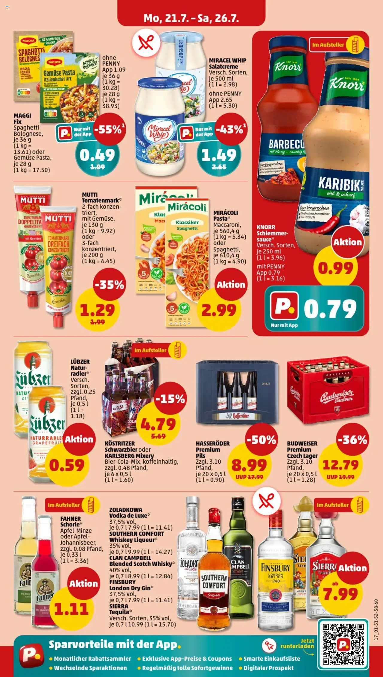Penny Prospekt 	 - gültig ab dem 21.07.2025 | Seite: 17 | Produkte: Joghurt, Knorr, Radler, Gin