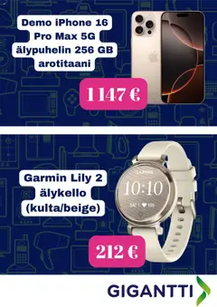 Gigantti-mainoslehti voimassa 13.10.2025 alkaen | Sivu: 2 | Tuotteet: Älykello, Älypuhelin