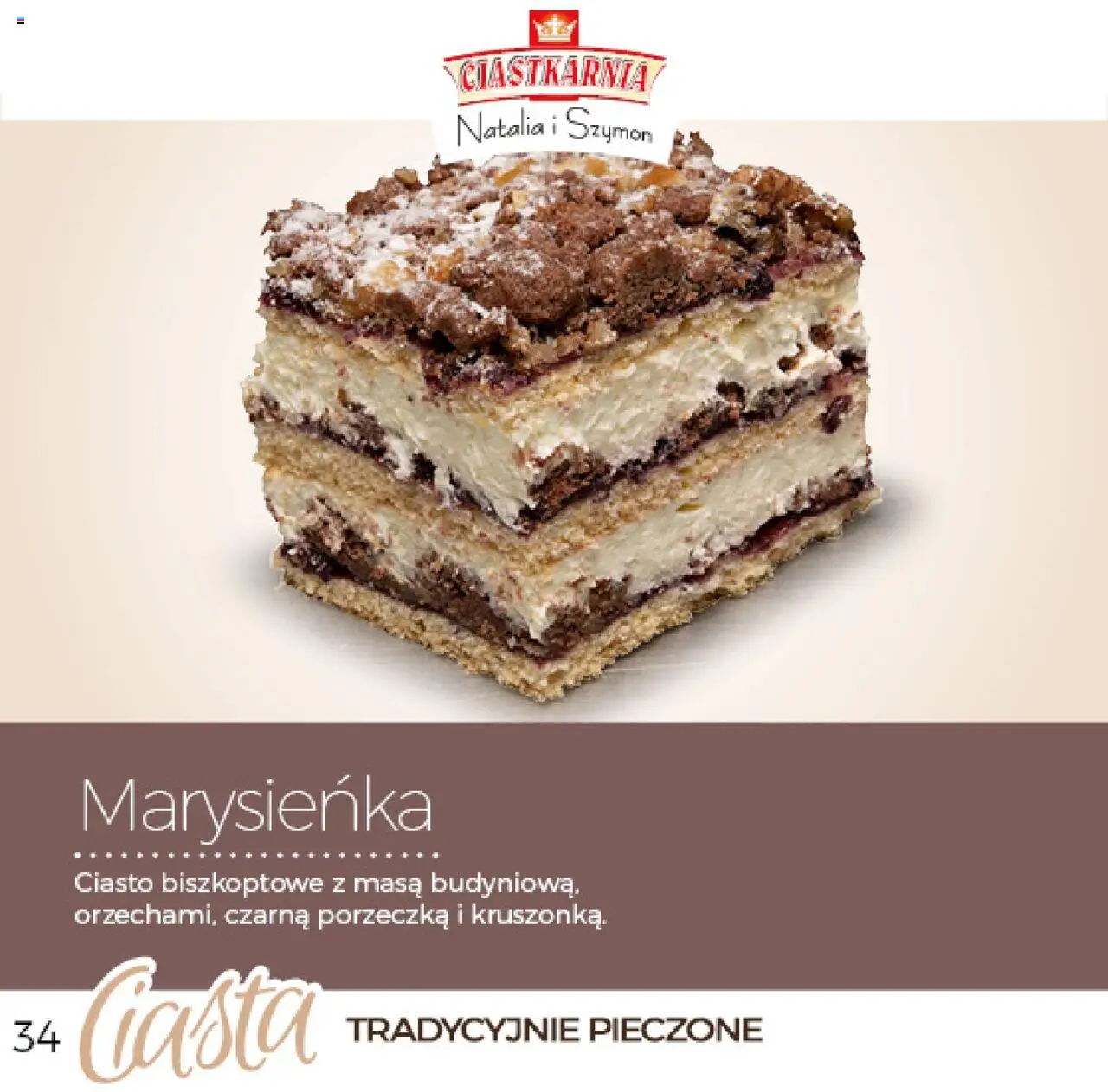 Topaz Gazetka - Ciast od 04.06.2025 | Strona: 34 | Produkty: Czekoladowa, Ciasto