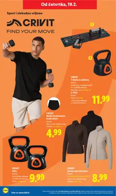 CRIVIT Muške funkcionalne kratke hlače, Muške funkcionalne kratke hlače, brzo se suše i odvode vlagu, veličine: 48-58 (M-XL) - Pregled kataloga iz trgovine Lidl, vrijedi od 16.02.2026 | Stranica: 42