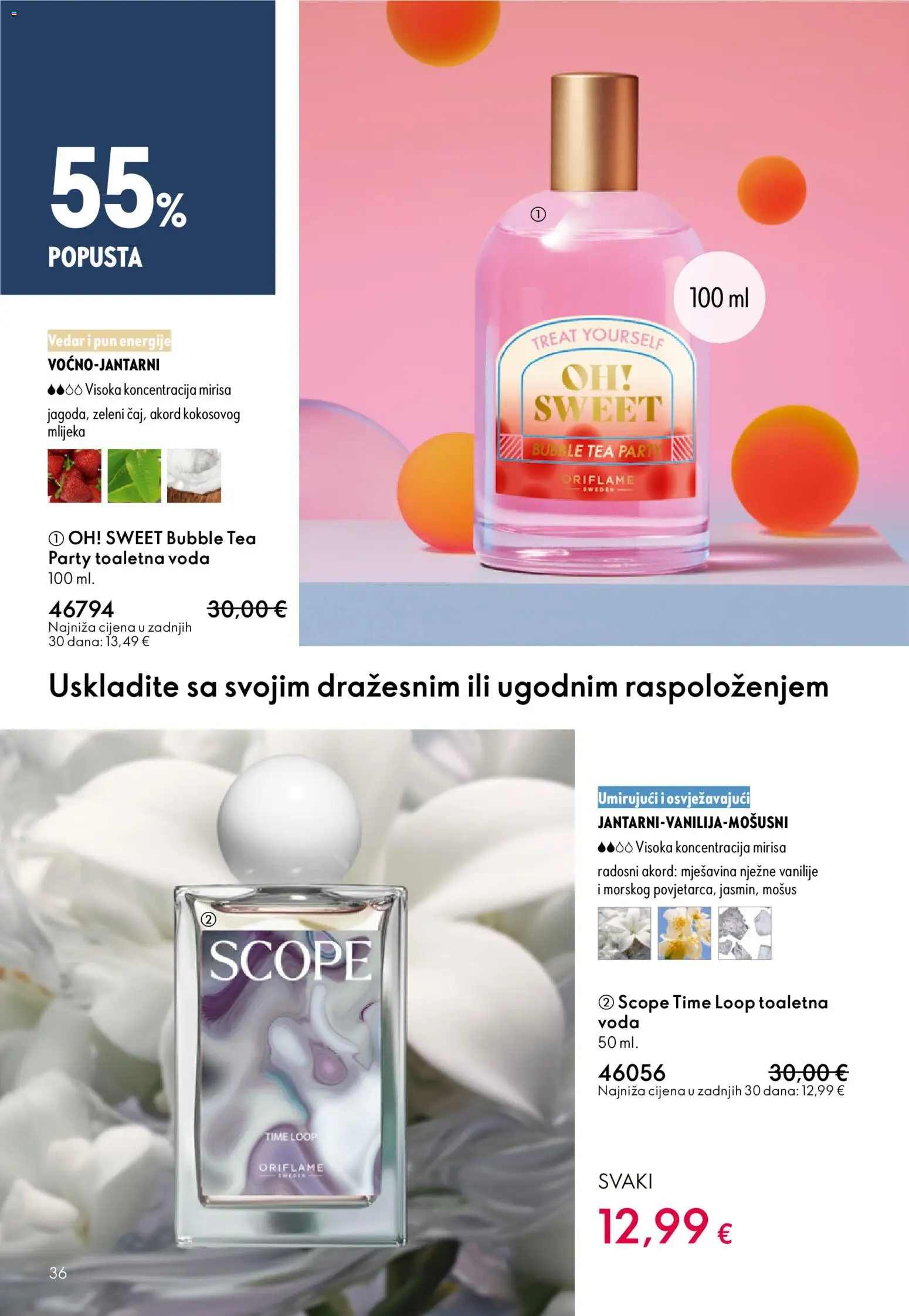 Oriflame katalog | vrijedi od 10.12.2025 | Stranica: 36 | Proizvodi: Voda