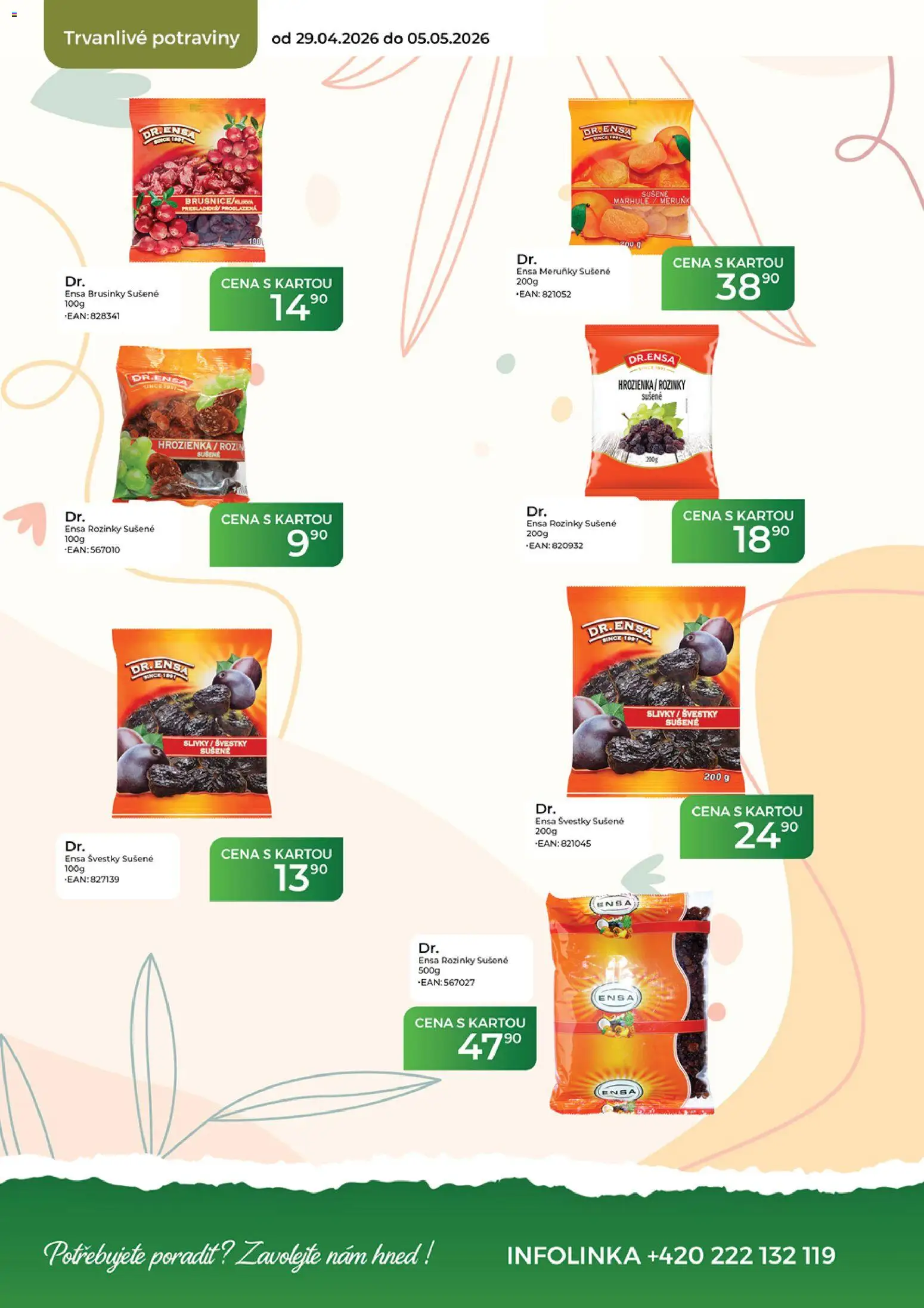 Tamda Foods leták od 29.04.2026 | Strana: 40 | Produkty: Rozinky, Potraviny, Brusinky, Meruňky