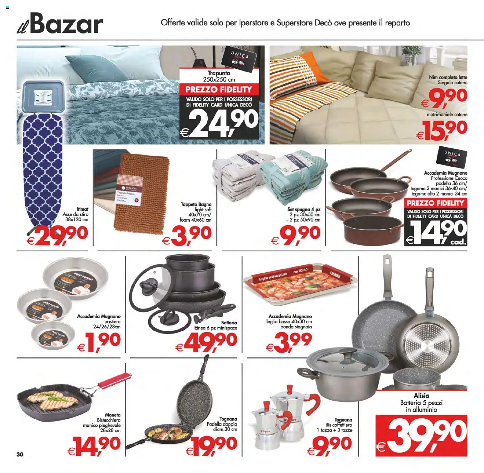 Volantino Decò del 13.02.2026 | Pagina: 39 | Prodotti: Teglia, Batteria, Bagno, Tappeto