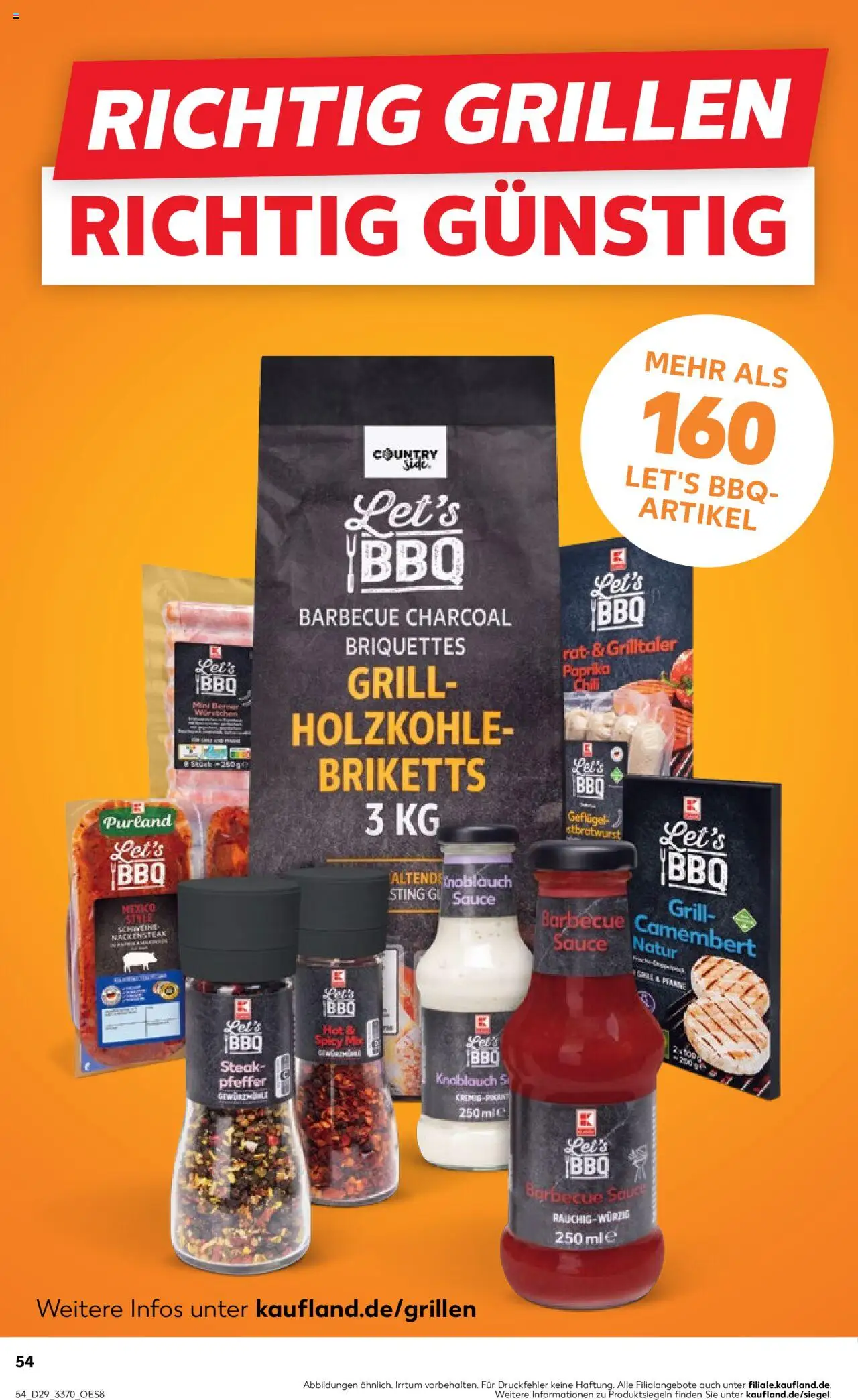 Kaufland prospekt Frankfurt (Oder)	 - gültig ab dem 17.07.2025 | Seite: 54 | Produkte: Grill, Knoblauch, Chili, Steak