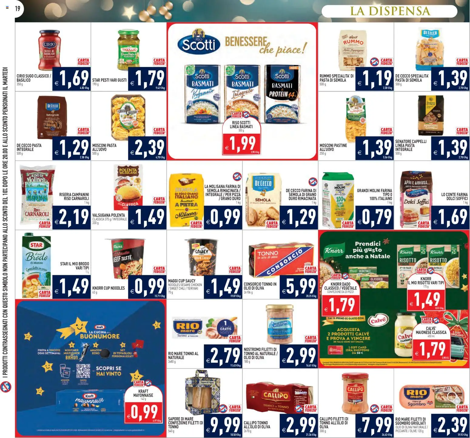 Volantino PIM Supermercati del 27.12.2025 | Pagina: 19 | Prodotti: Manzo, Basilico, Tonno, Sgombro